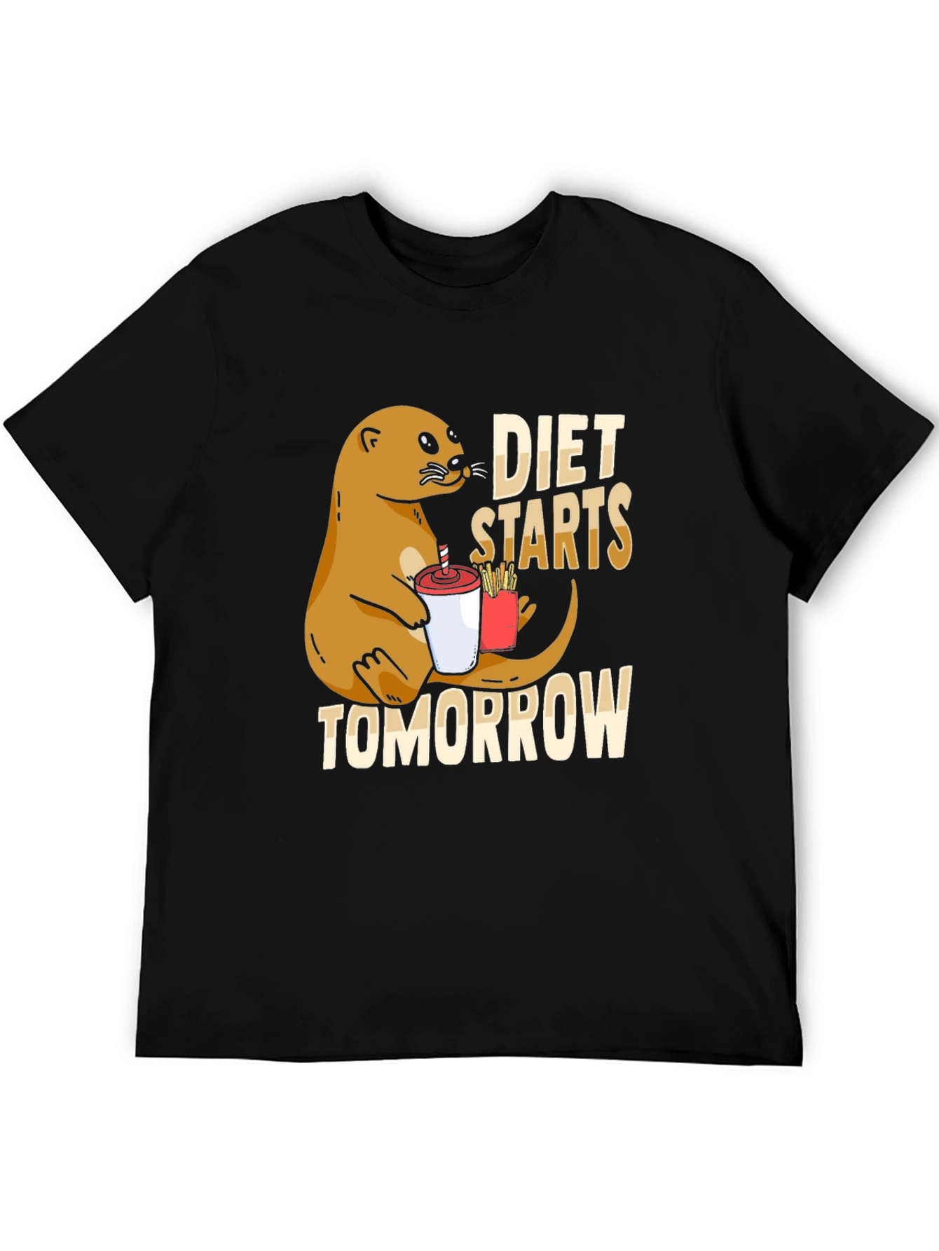 Diet Starts Tomorrow Otter T-Shirt