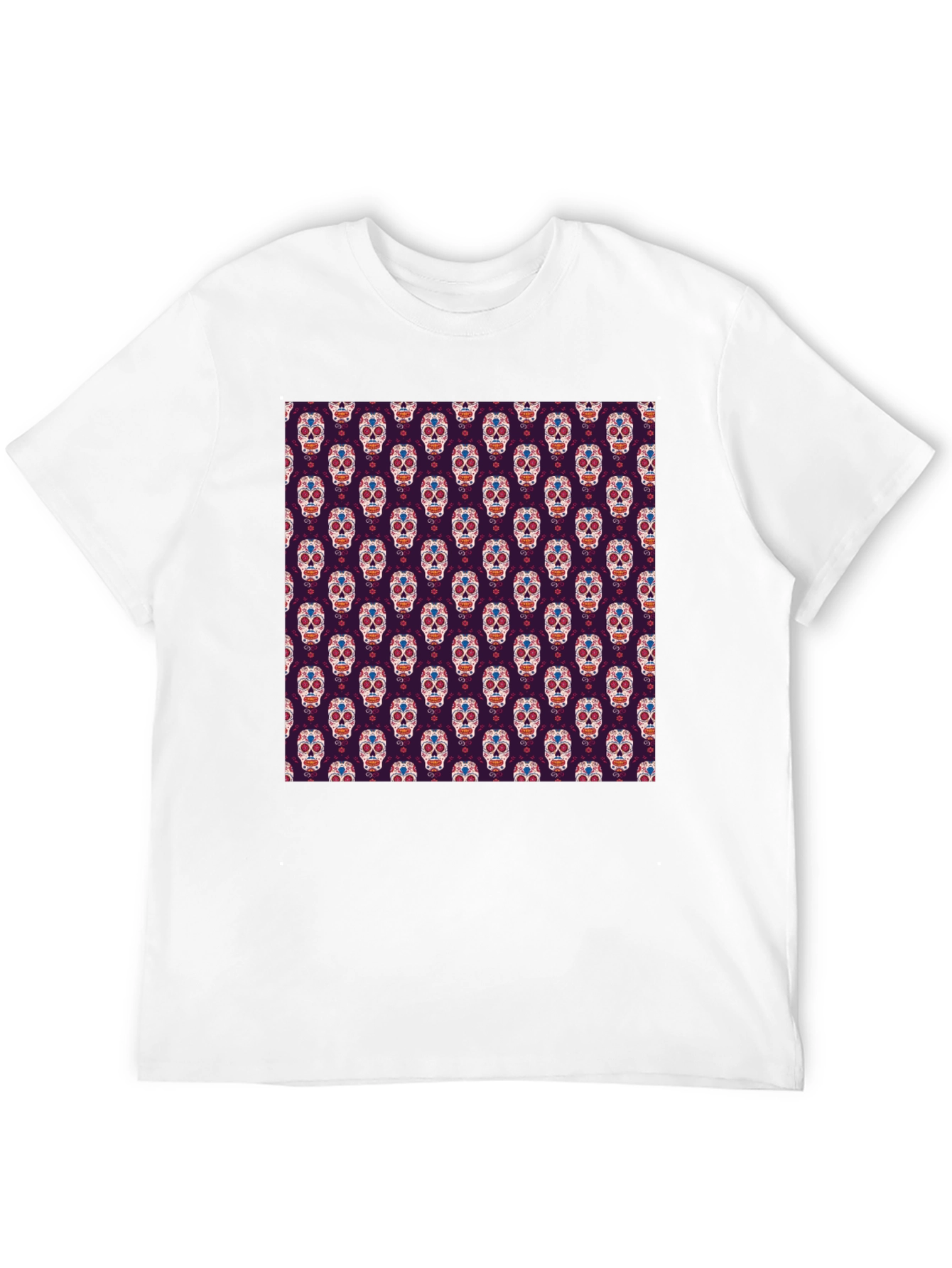 Sugar Skull T-Shirt - Day of the Dead Pattern