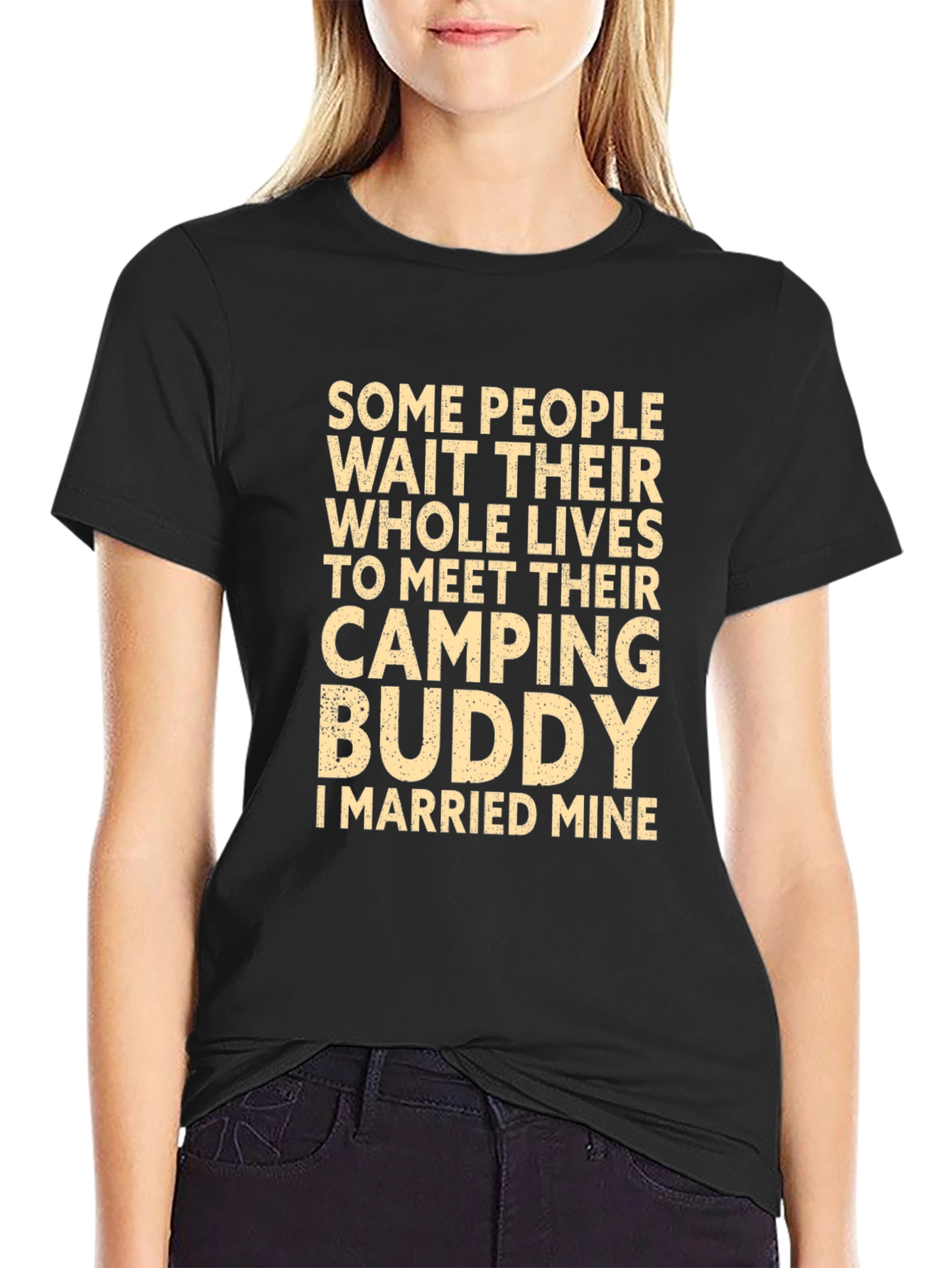 Camping Buddy T-Shirt - Married Mine! Novelty Tee