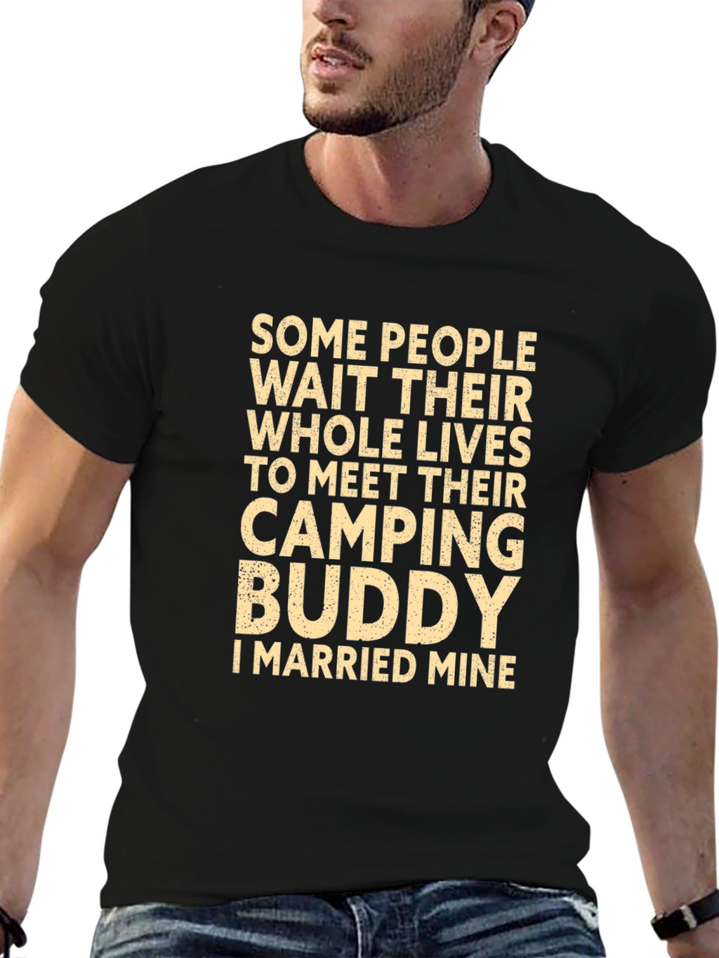Camping Buddy T-Shirt - Married Mine! Novelty Tee