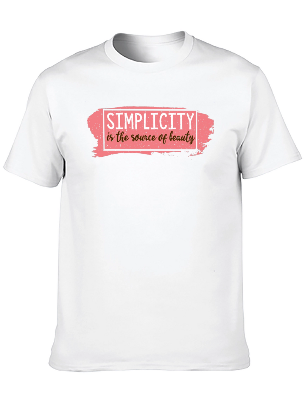 Simplicity is Beauty Black Graphic Tee