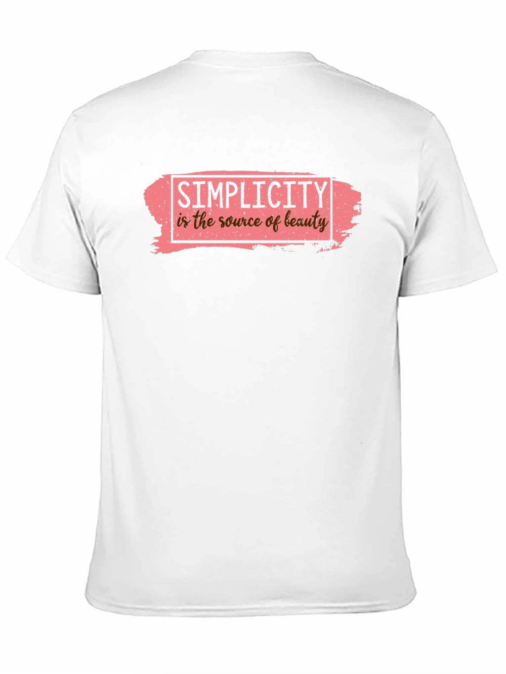 Simplicity is Beauty Black Graphic Tee