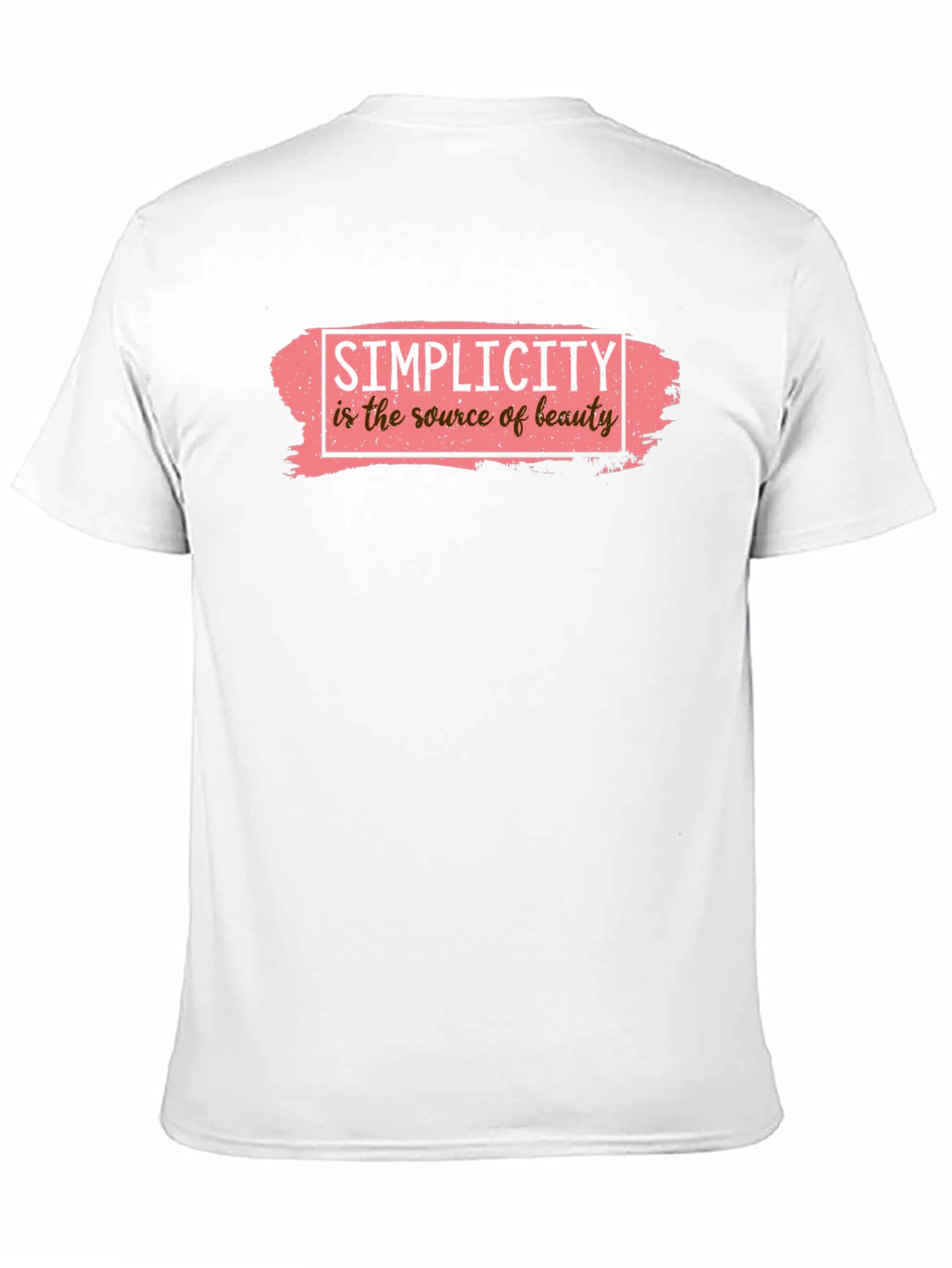 Simplicity is Beauty Black Graphic Tee