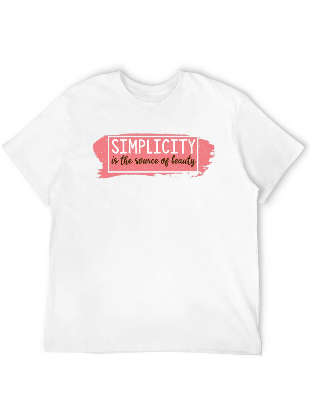 Simplicity is Beauty Black Graphic Tee