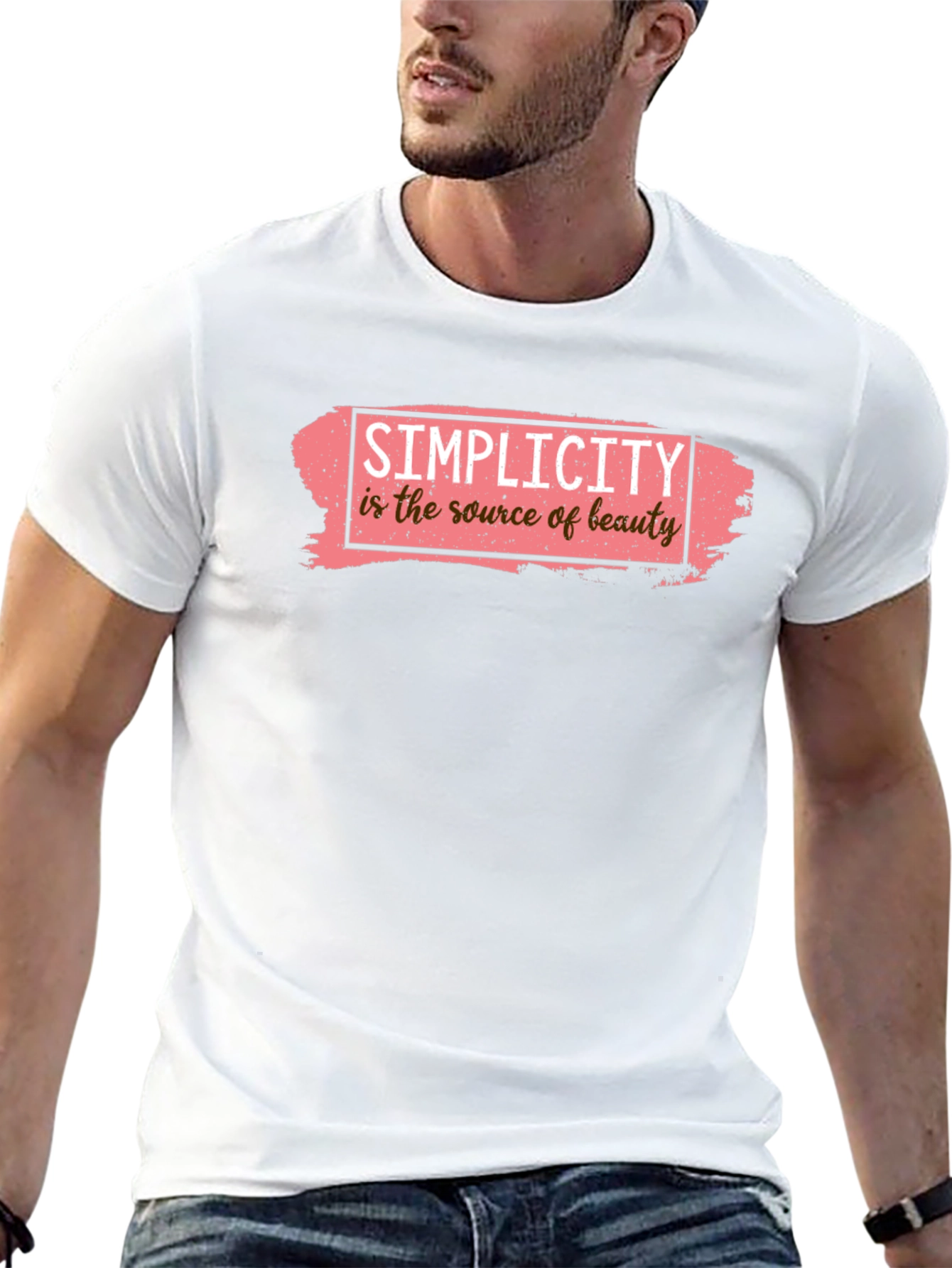 Simplicity is Beauty Black Graphic Tee
