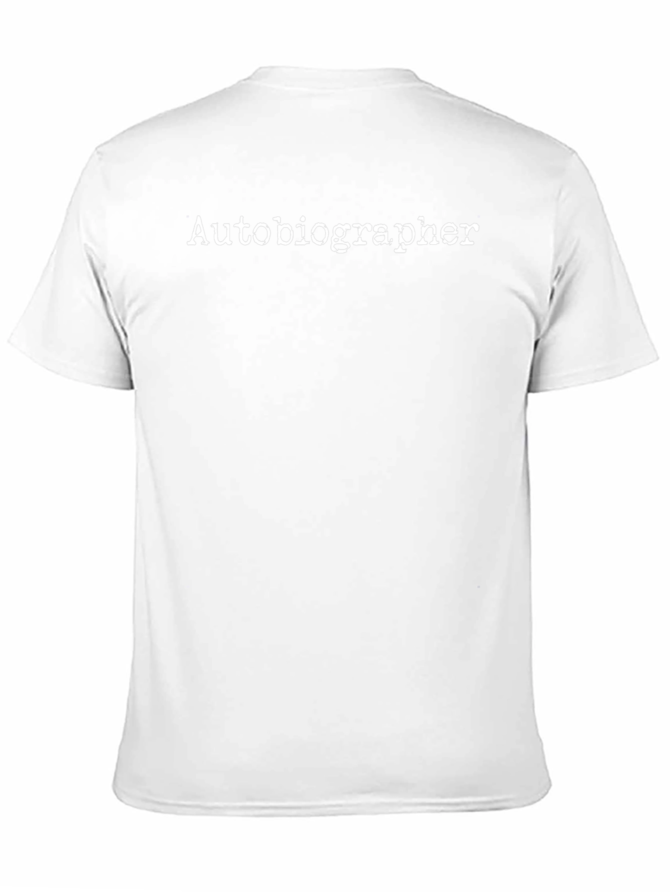 Autobiographer Black T-Shirt - Novelty Writer Apparel