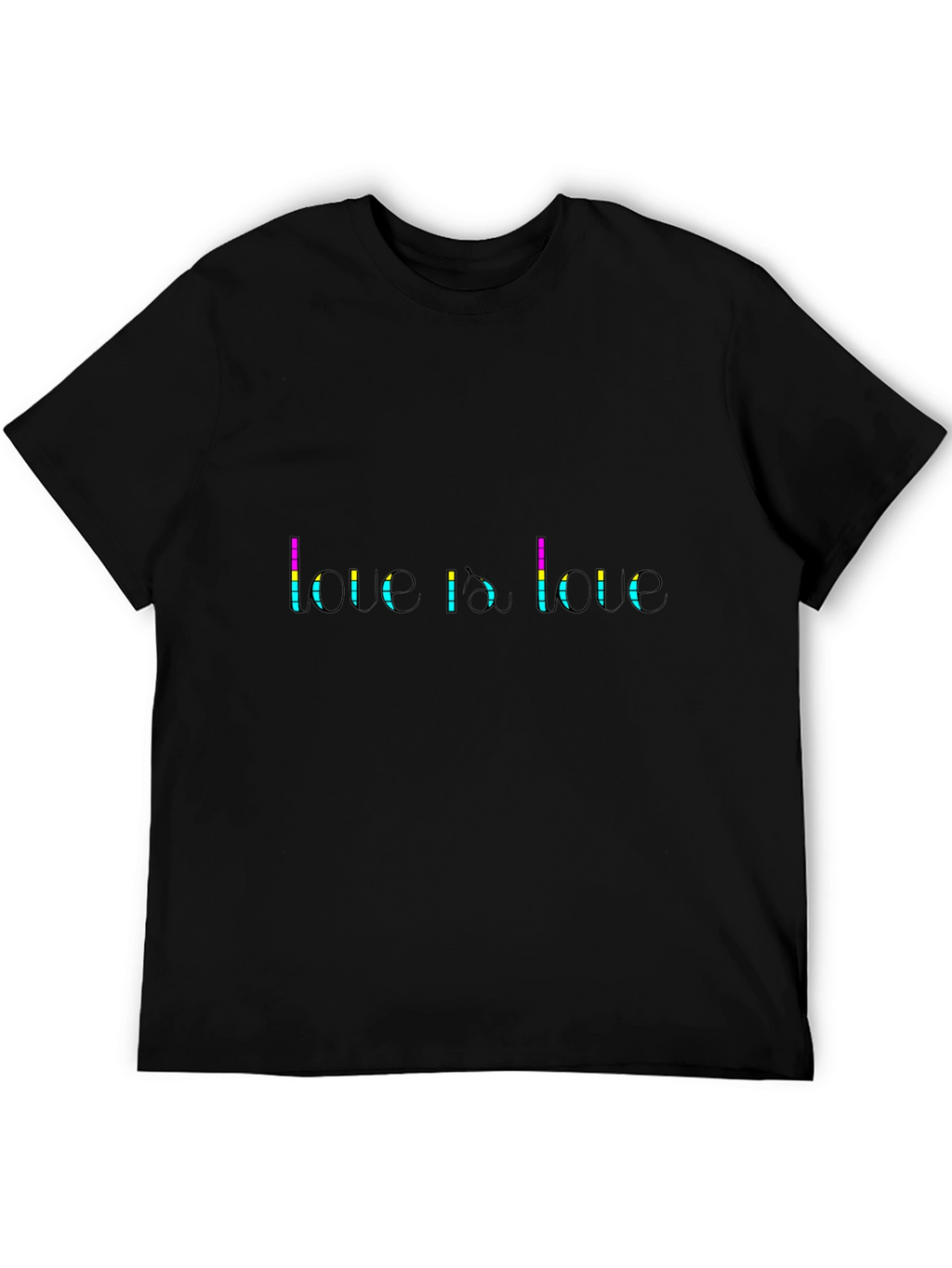 Love Is Love Graphic Tee - Black Pride T-Shirt