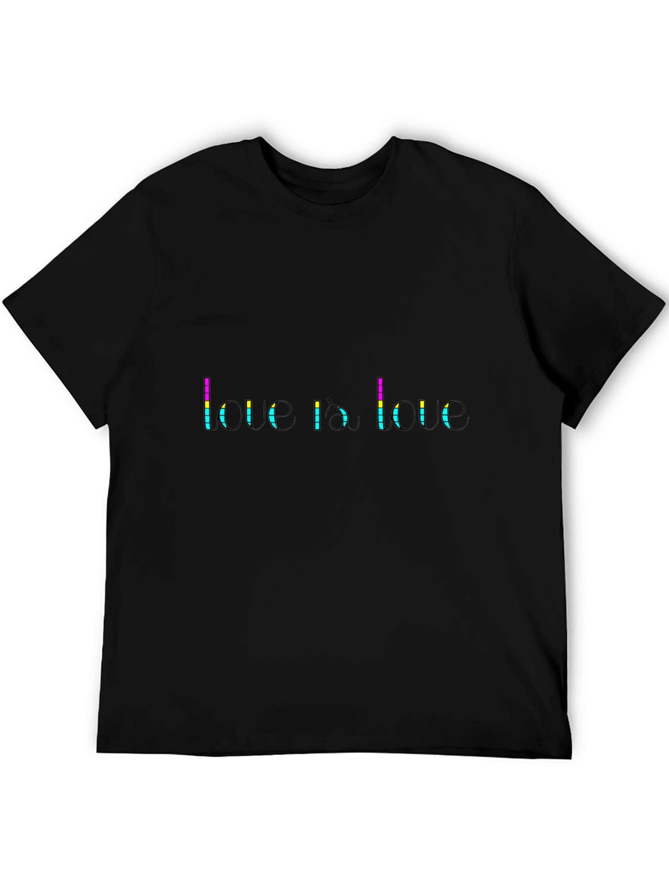 Love Is Love Graphic Tee - Black Pride T-Shirt