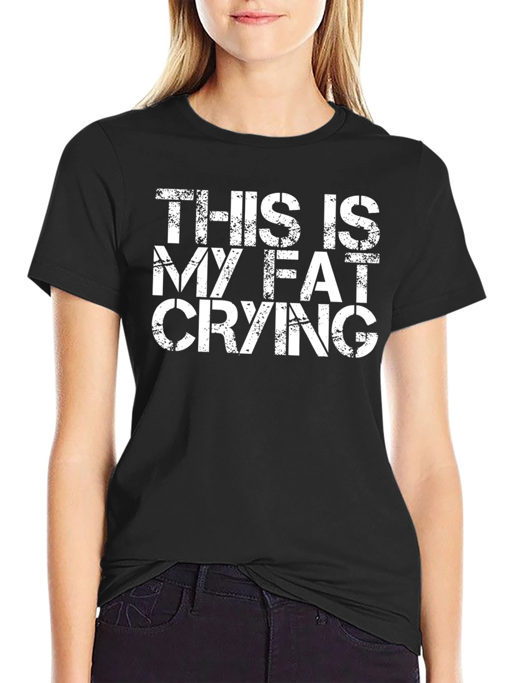 Funny Fat Crying T-Shirt - Soft Cotton Blend
