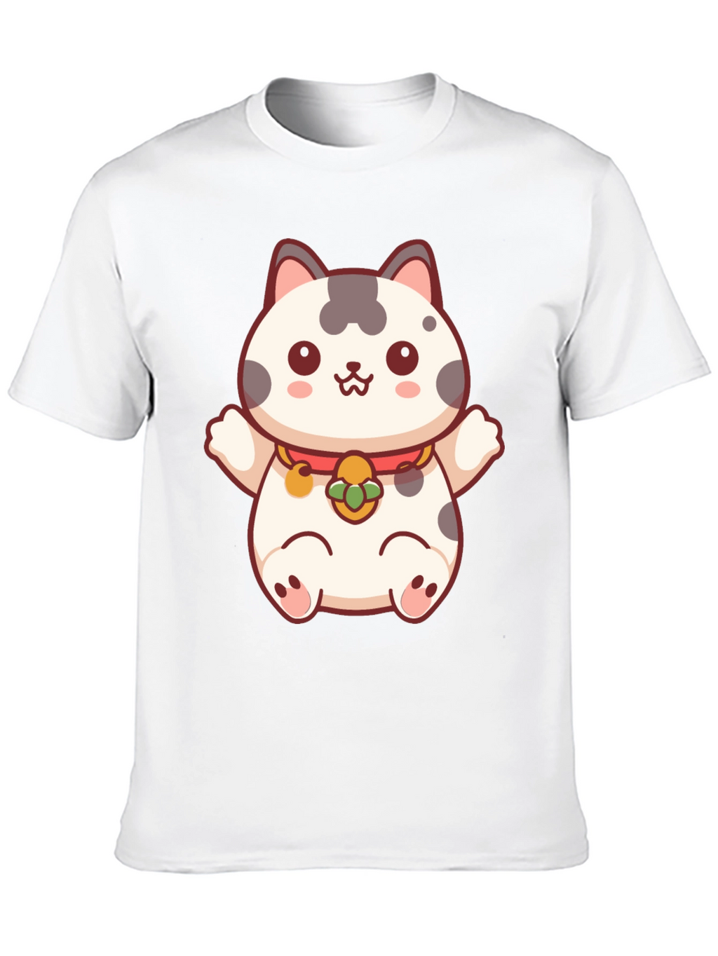 Lucky Cat T-Shirt - Kawaii Maneki Neko Design