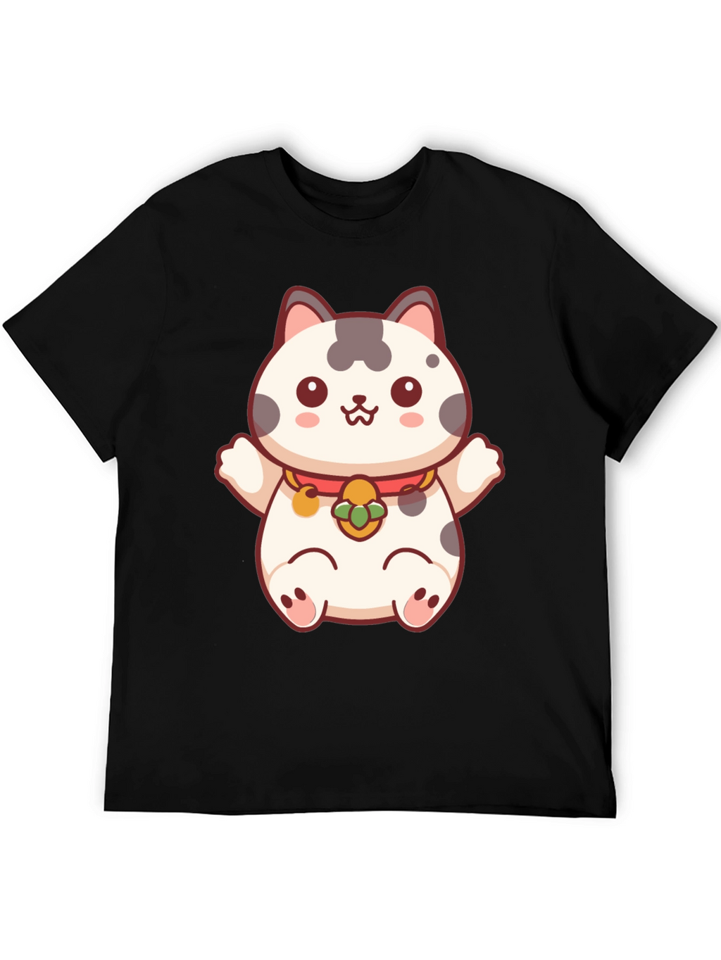 Lucky Cat T-Shirt - Kawaii Maneki Neko Design