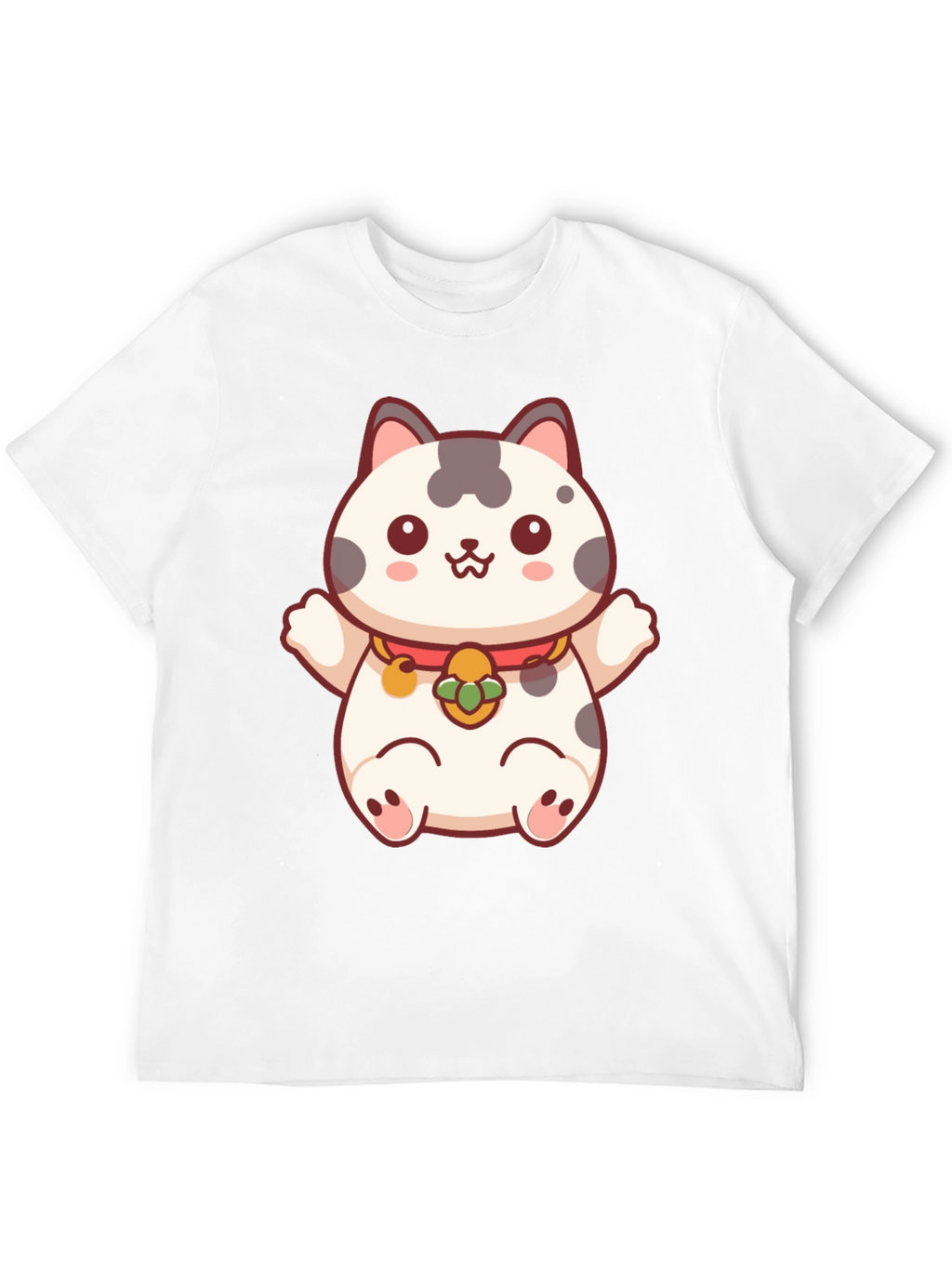 Lucky Cat T-Shirt - Kawaii Maneki Neko Design