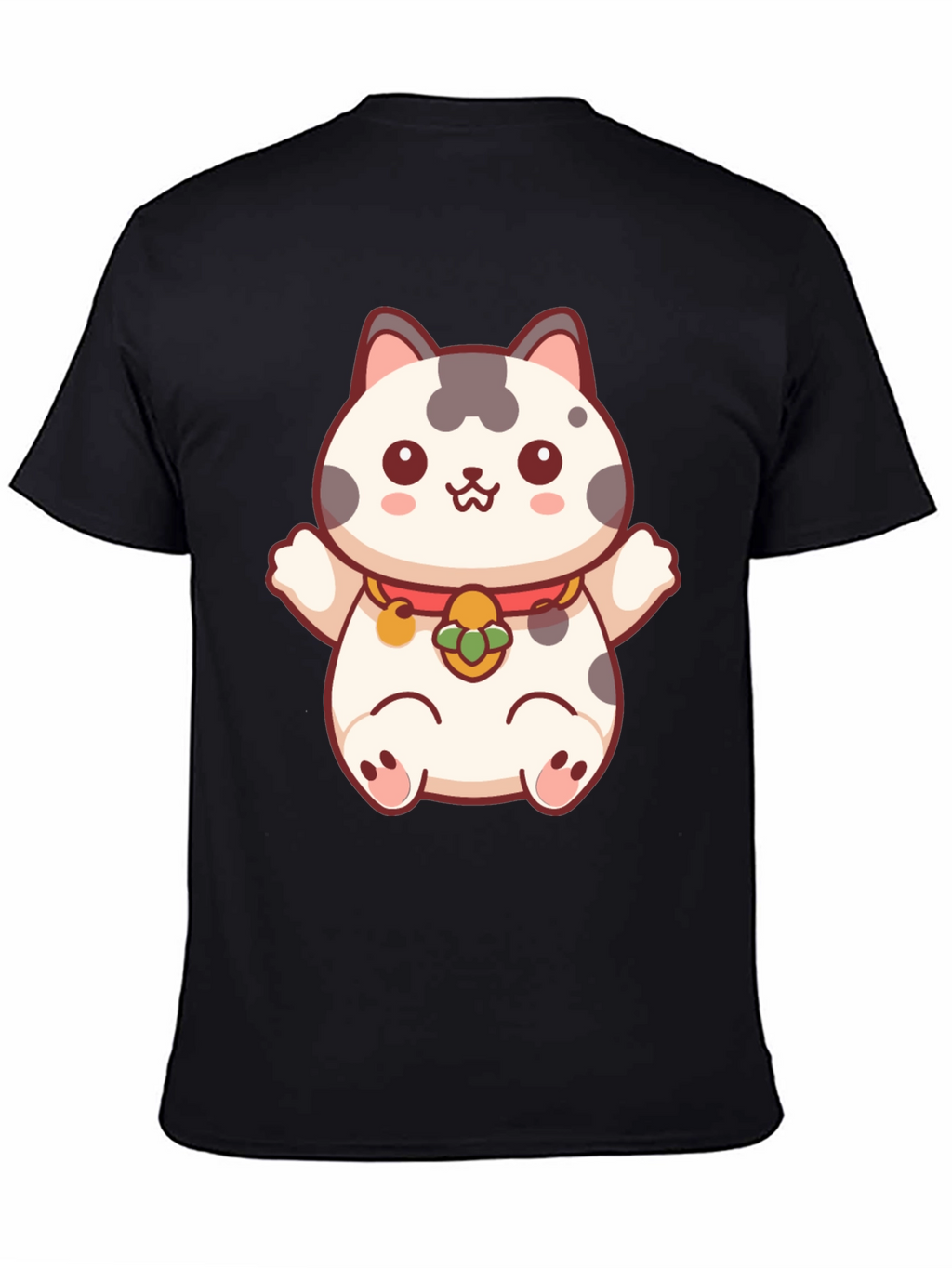 Lucky Cat T-Shirt - Kawaii Maneki Neko Design