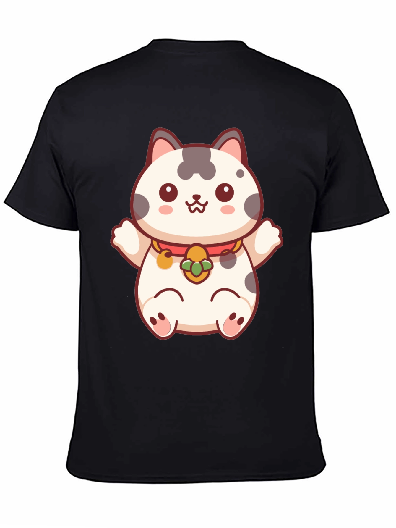 Lucky Cat T-Shirt - Kawaii Maneki Neko Design