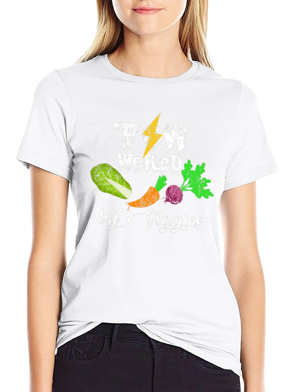 Powered By Veggies T-Shirt - Vegan Apparel