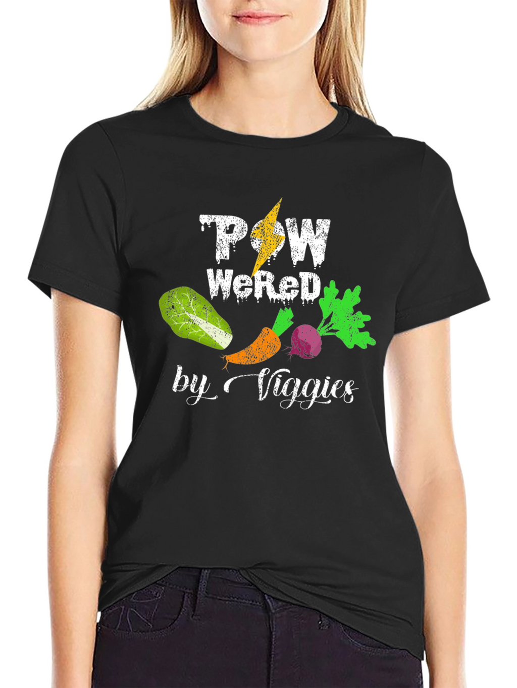 Powered By Veggies T-Shirt - Vegan Apparel