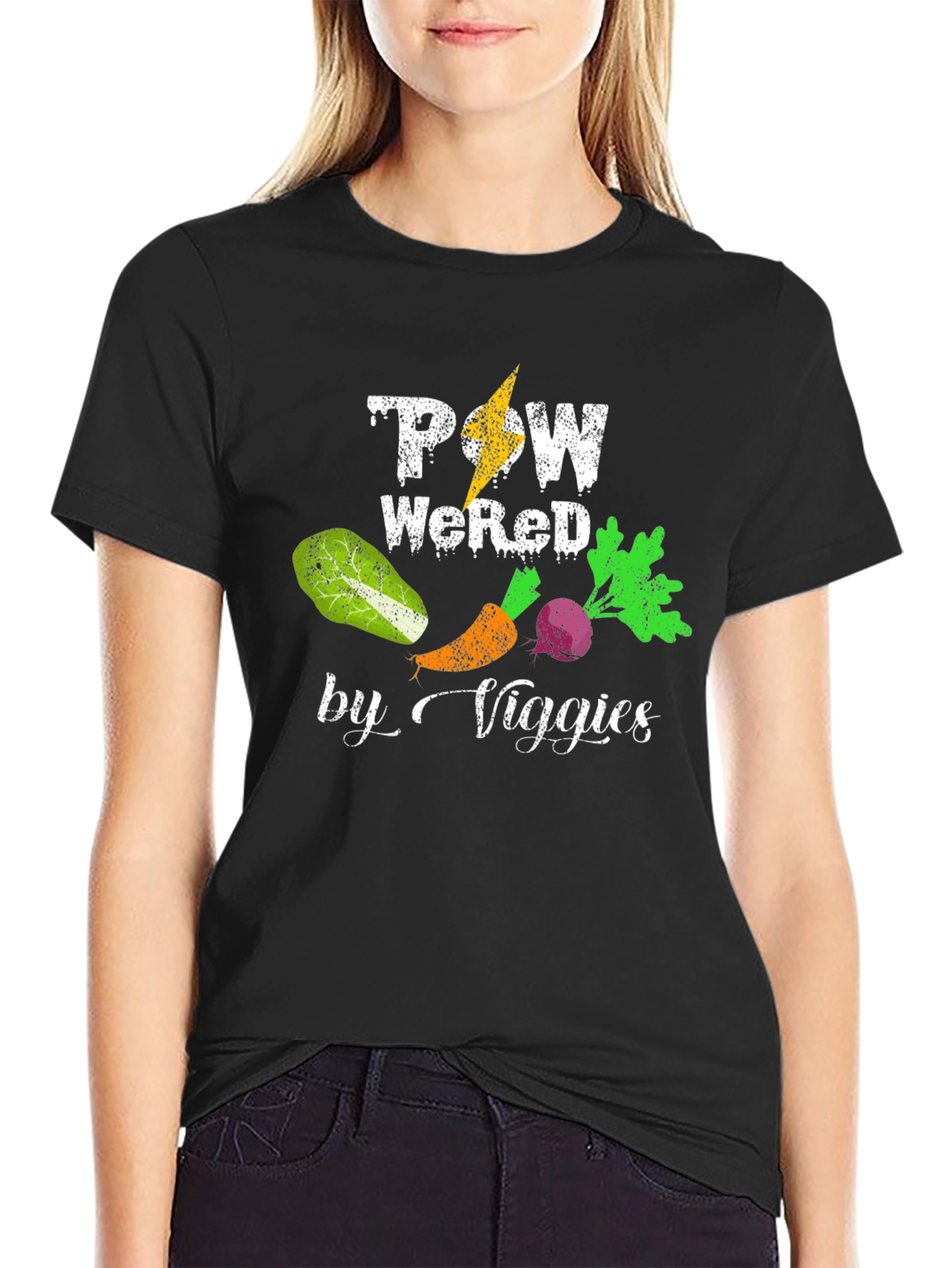 Powered By Veggies T-Shirt - Vegan Apparel