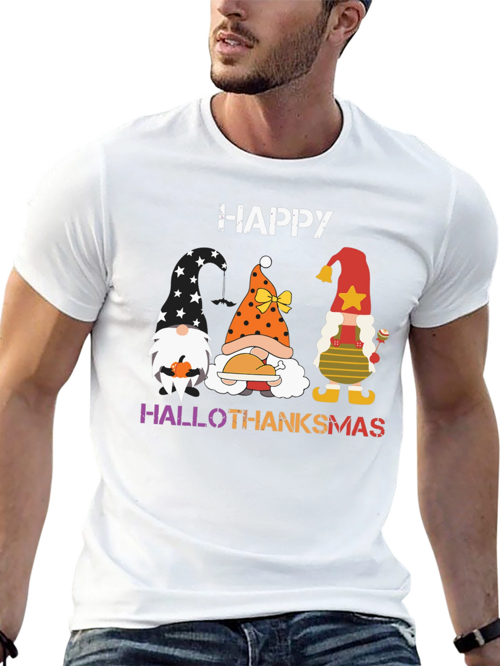 Hallothanksmas Gnome T-Shirt