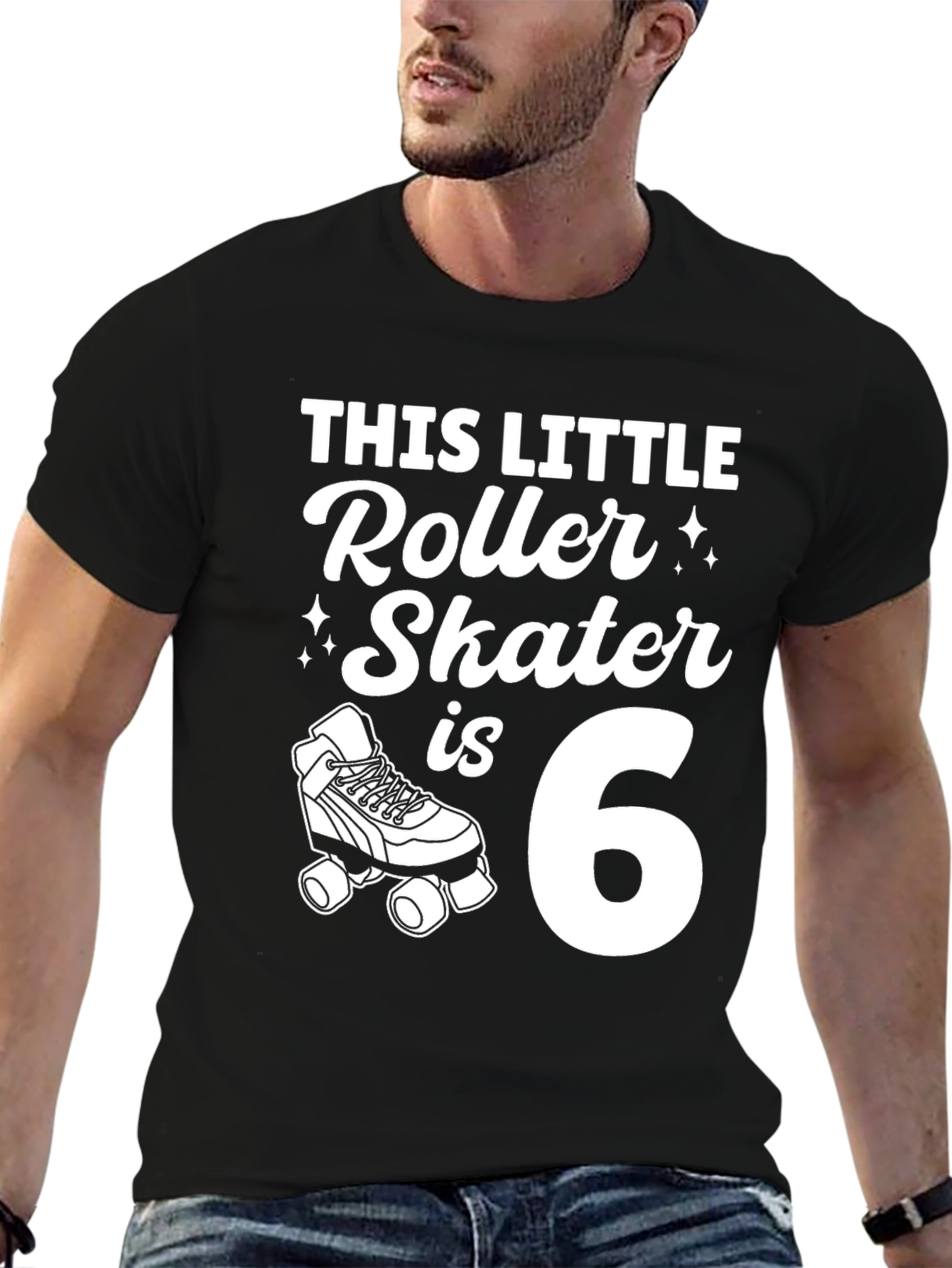 This Little Roller Skater Is 6 - Birthday T-Shirt