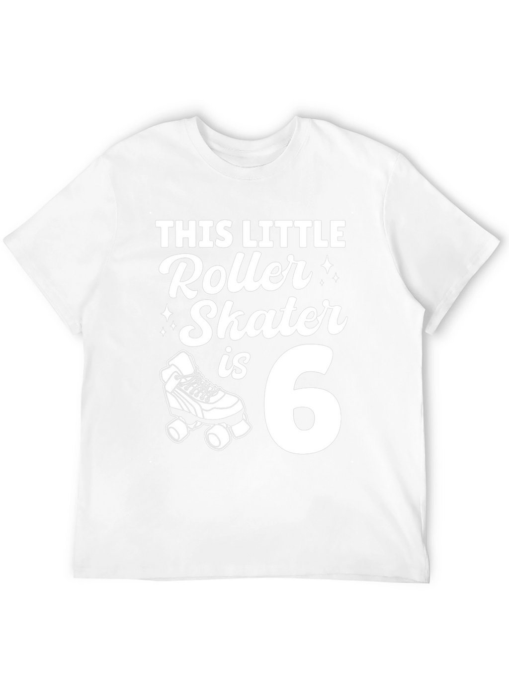 This Little Roller Skater Is 6 - Birthday T-Shirt