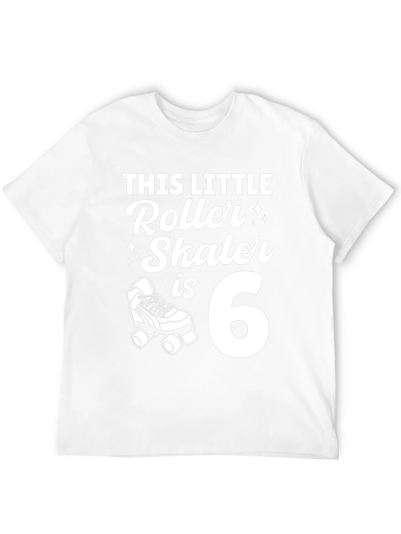 This Little Roller Skater Is 6 - Birthday T-Shirt