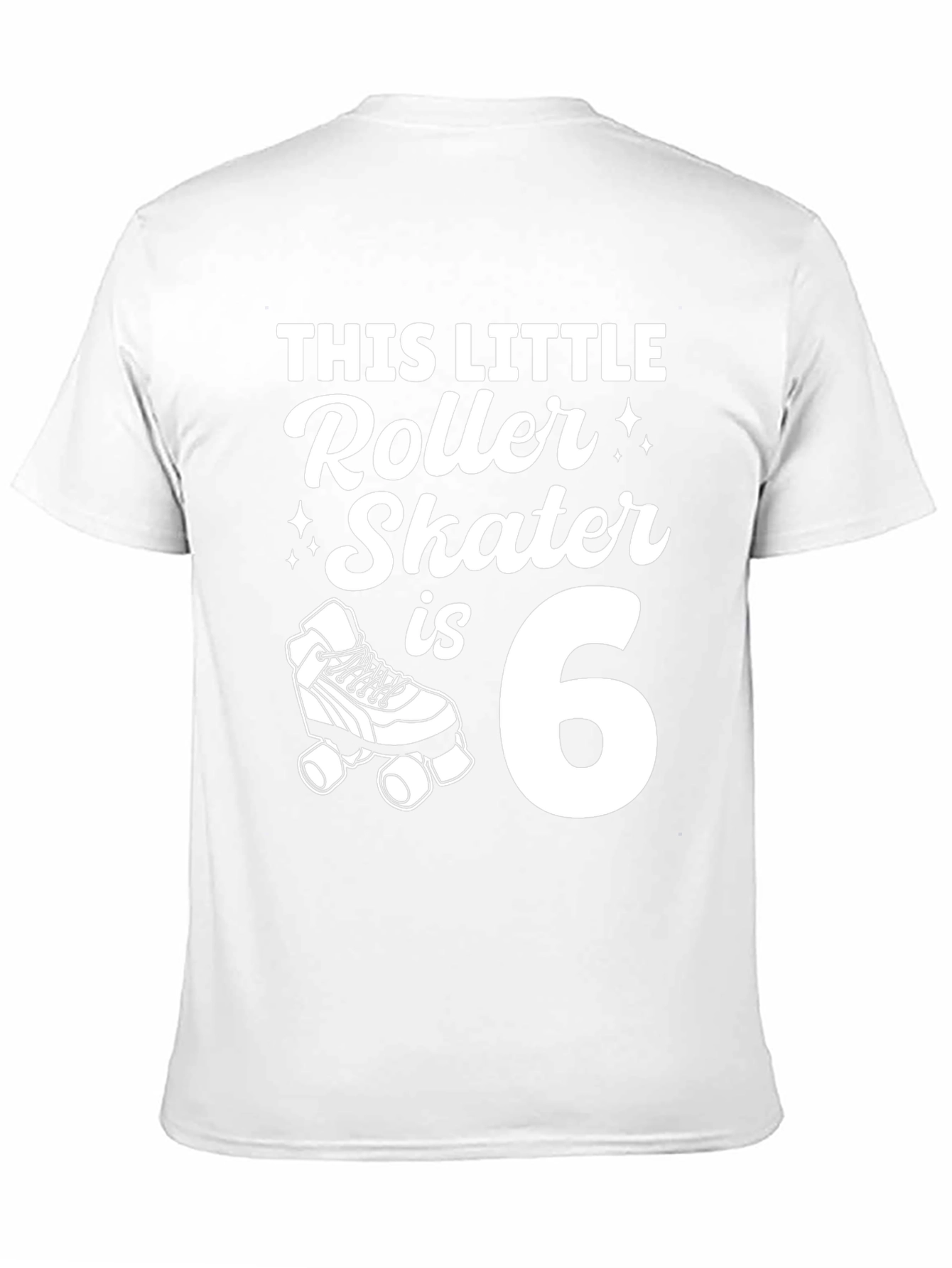 This Little Roller Skater Is 6 - Birthday T-Shirt