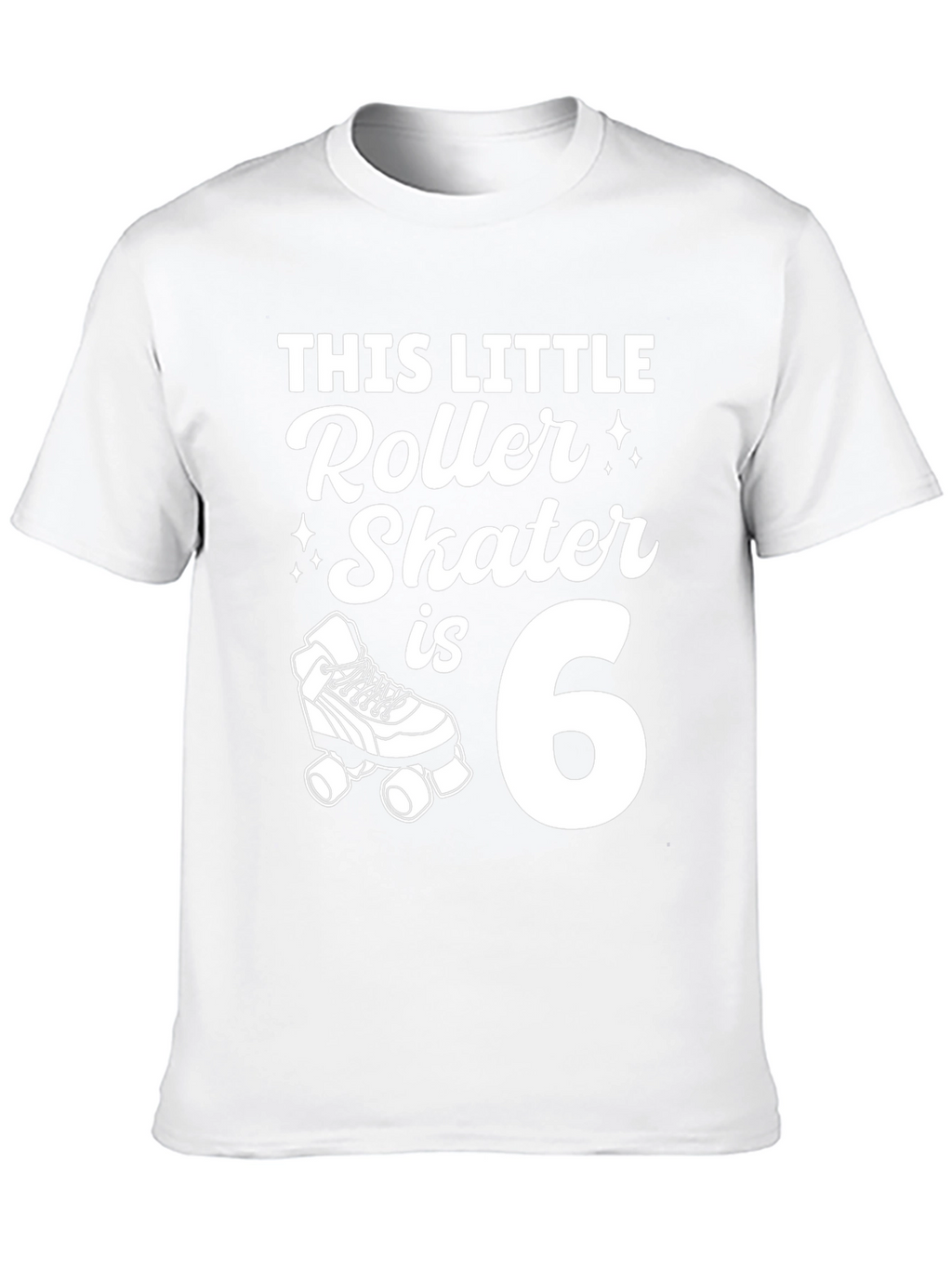 This Little Roller Skater Is 6 - Birthday T-Shirt