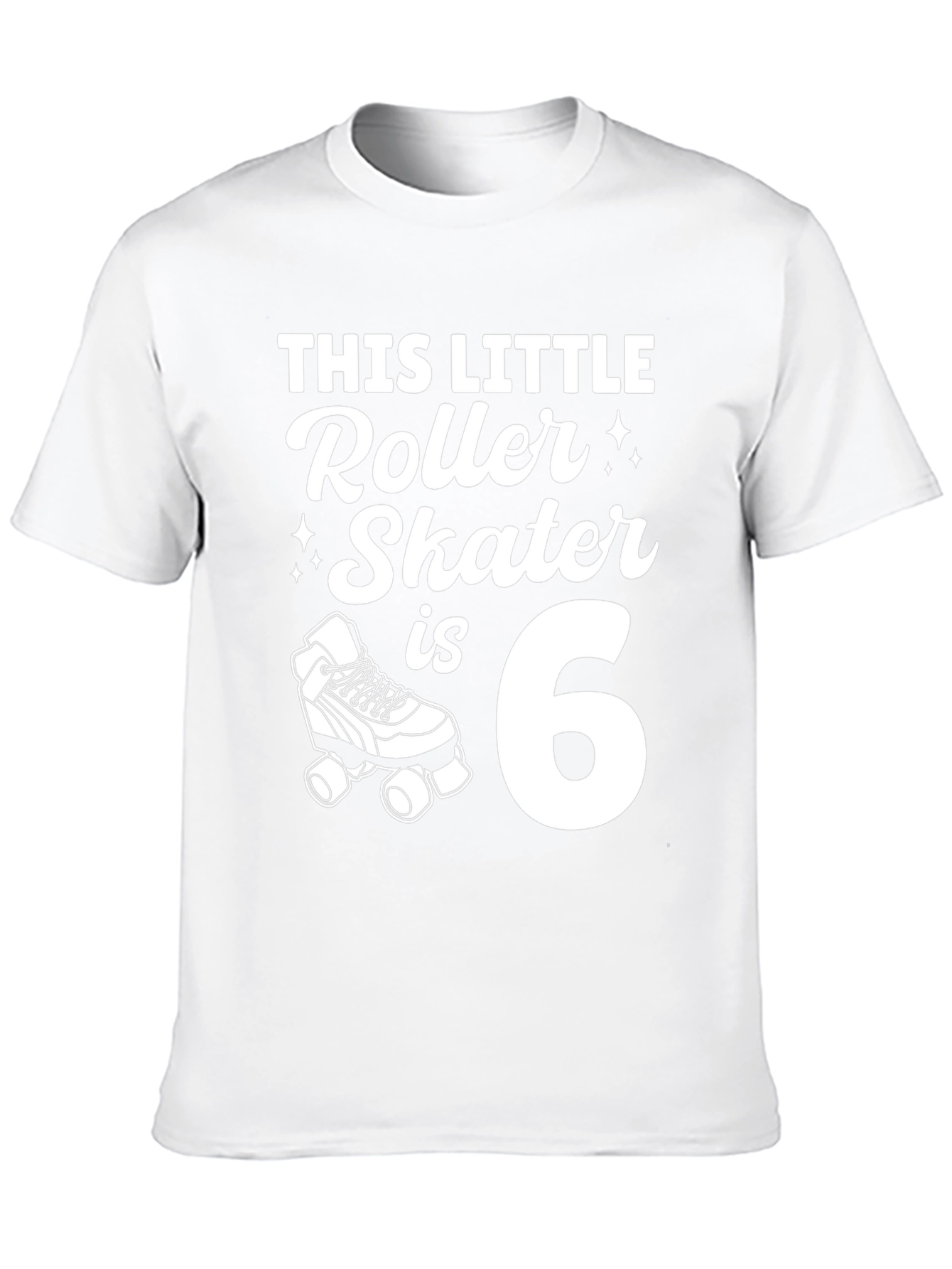 This Little Roller Skater Is 6 - Birthday T-Shirt