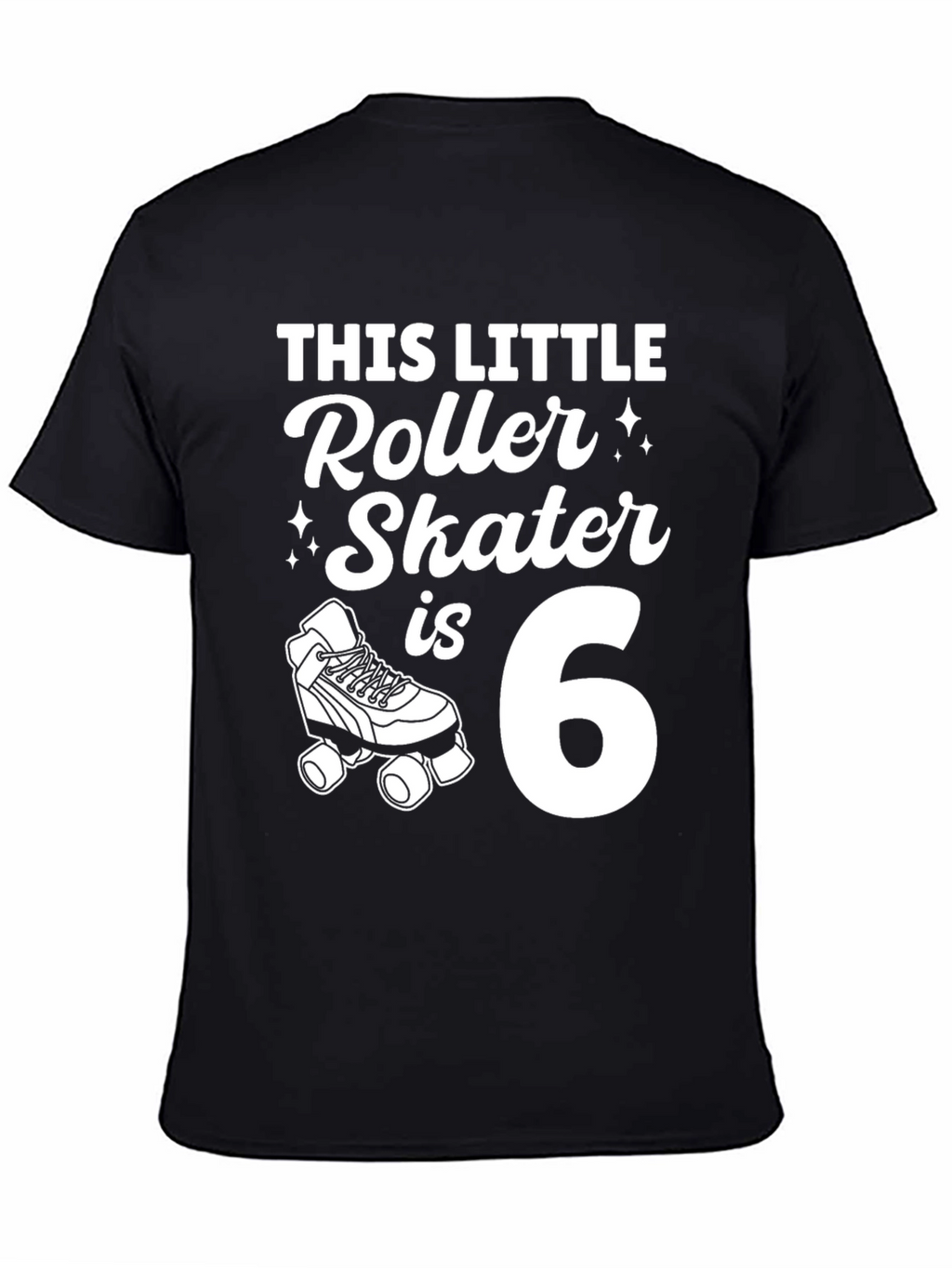 This Little Roller Skater Is 6 - Birthday T-Shirt