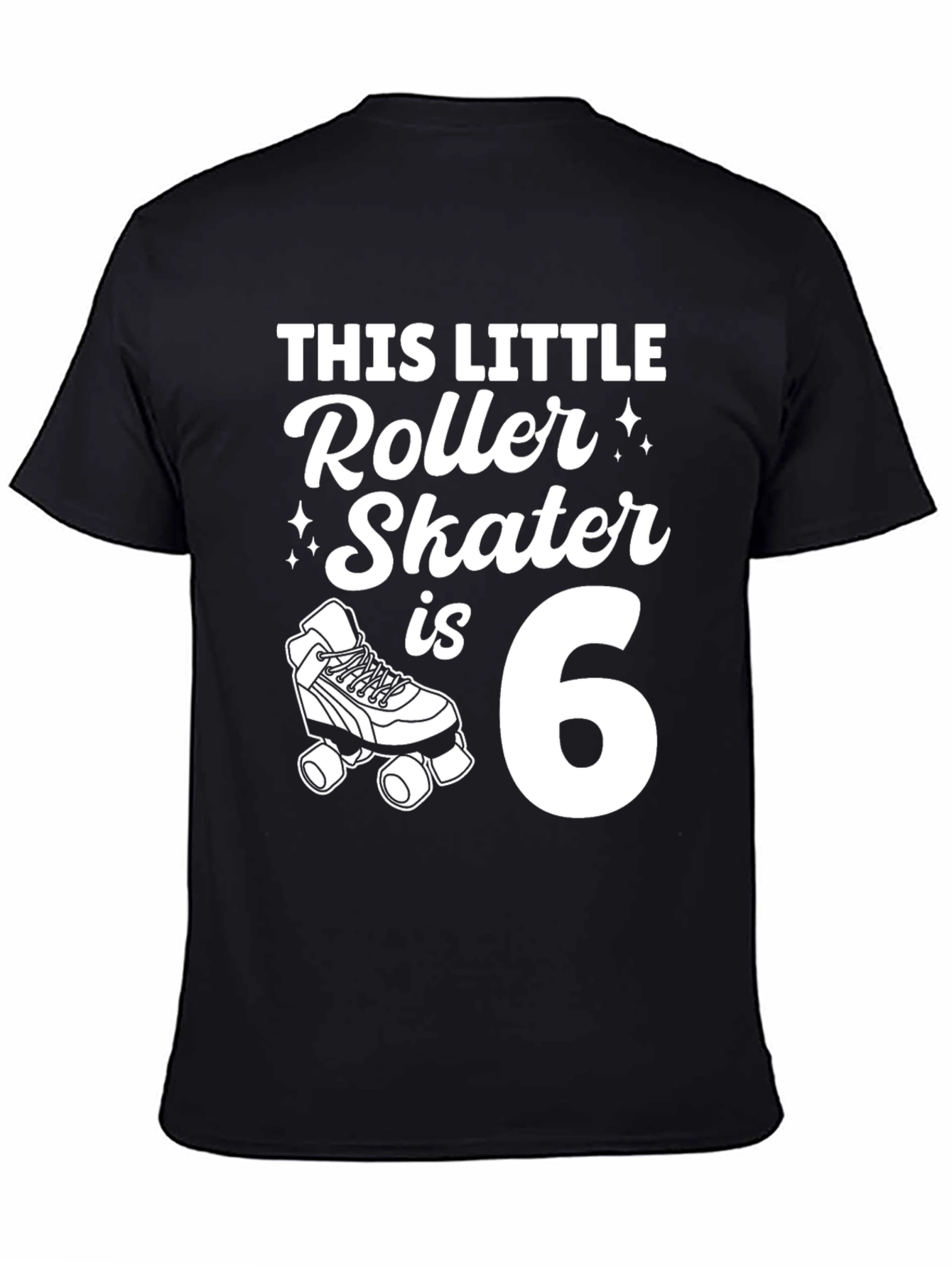 This Little Roller Skater Is 6 - Birthday T-Shirt