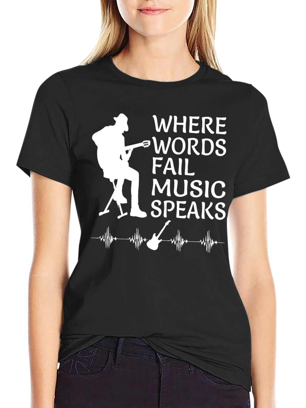 Where Words Fail Music Speaks T-Shirt