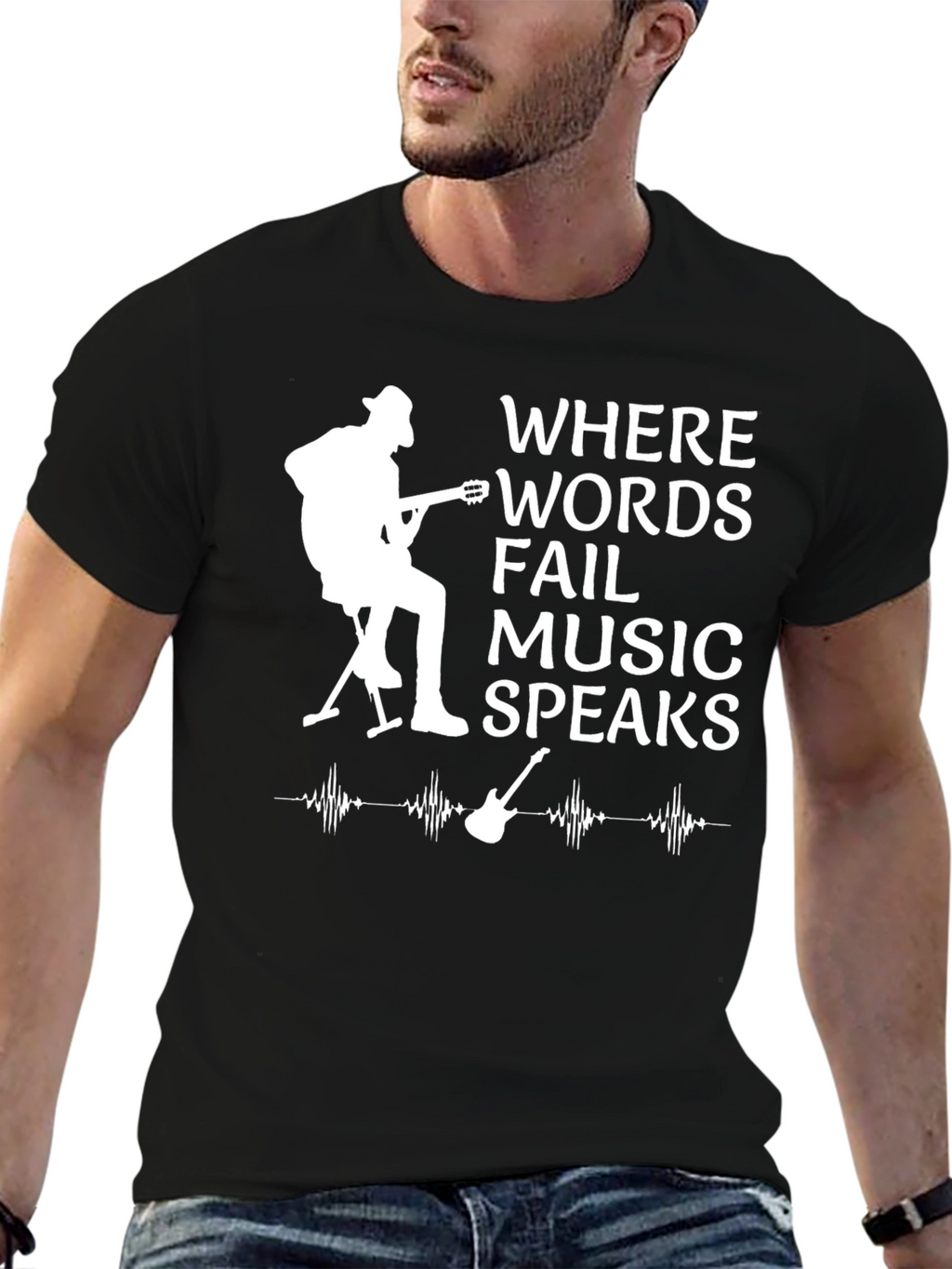 Where Words Fail Music Speaks T-Shirt