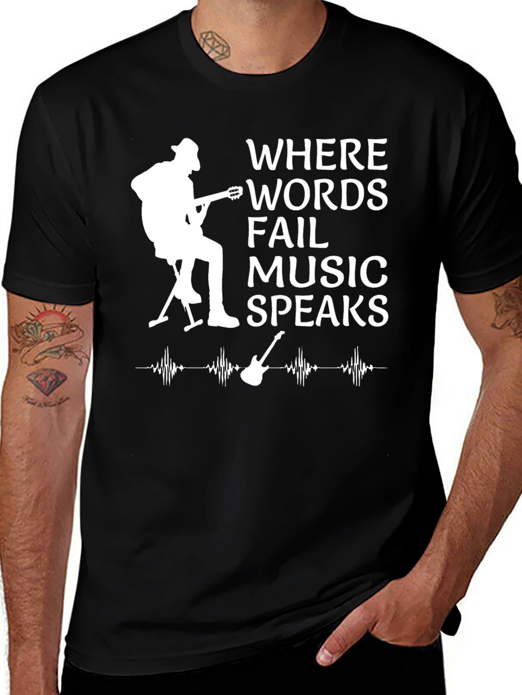 Where Words Fail Music Speaks T-Shirt