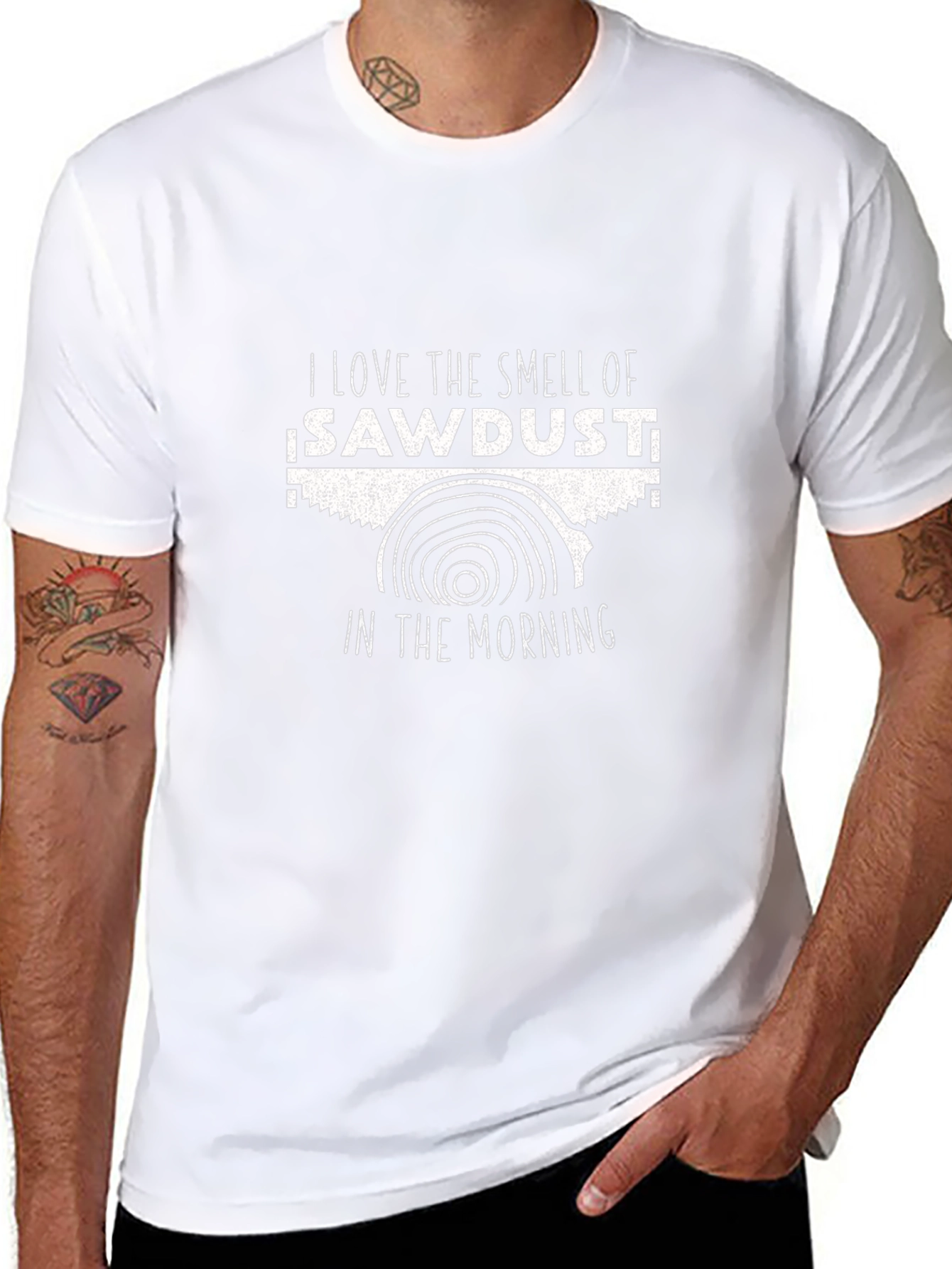 I Love the Smell of Sawdust T-Shirt - Black