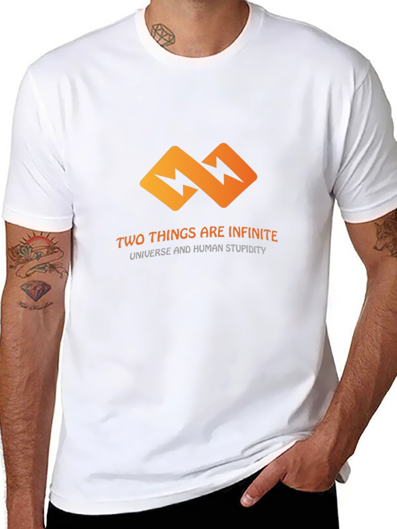 Infinite T-Shirt: Universe & Human Stupidity