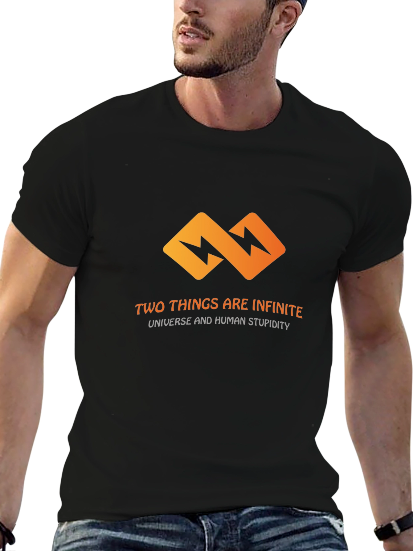 Infinite T-Shirt: Universe & Human Stupidity