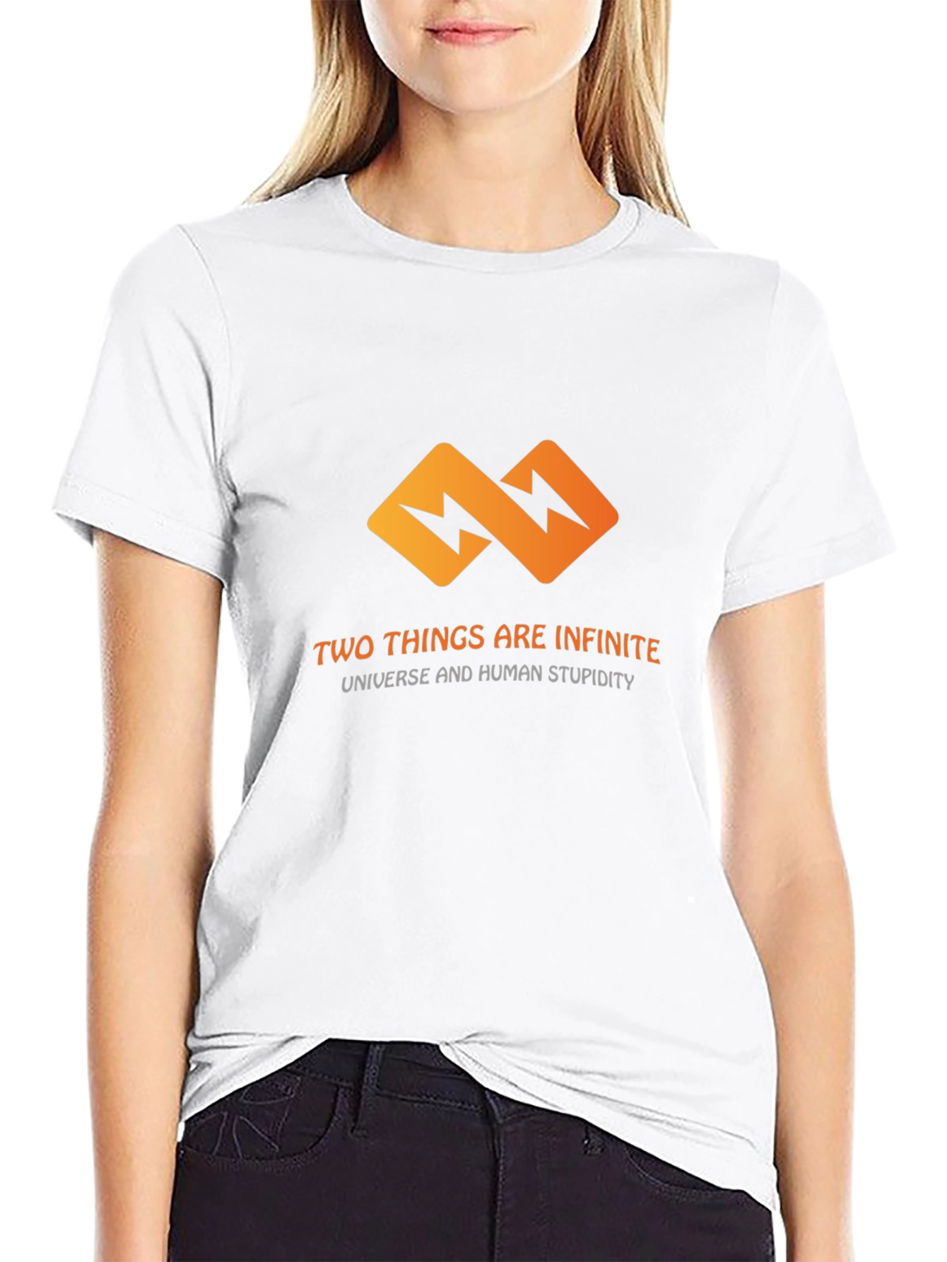 Infinite T-Shirt: Universe & Human Stupidity