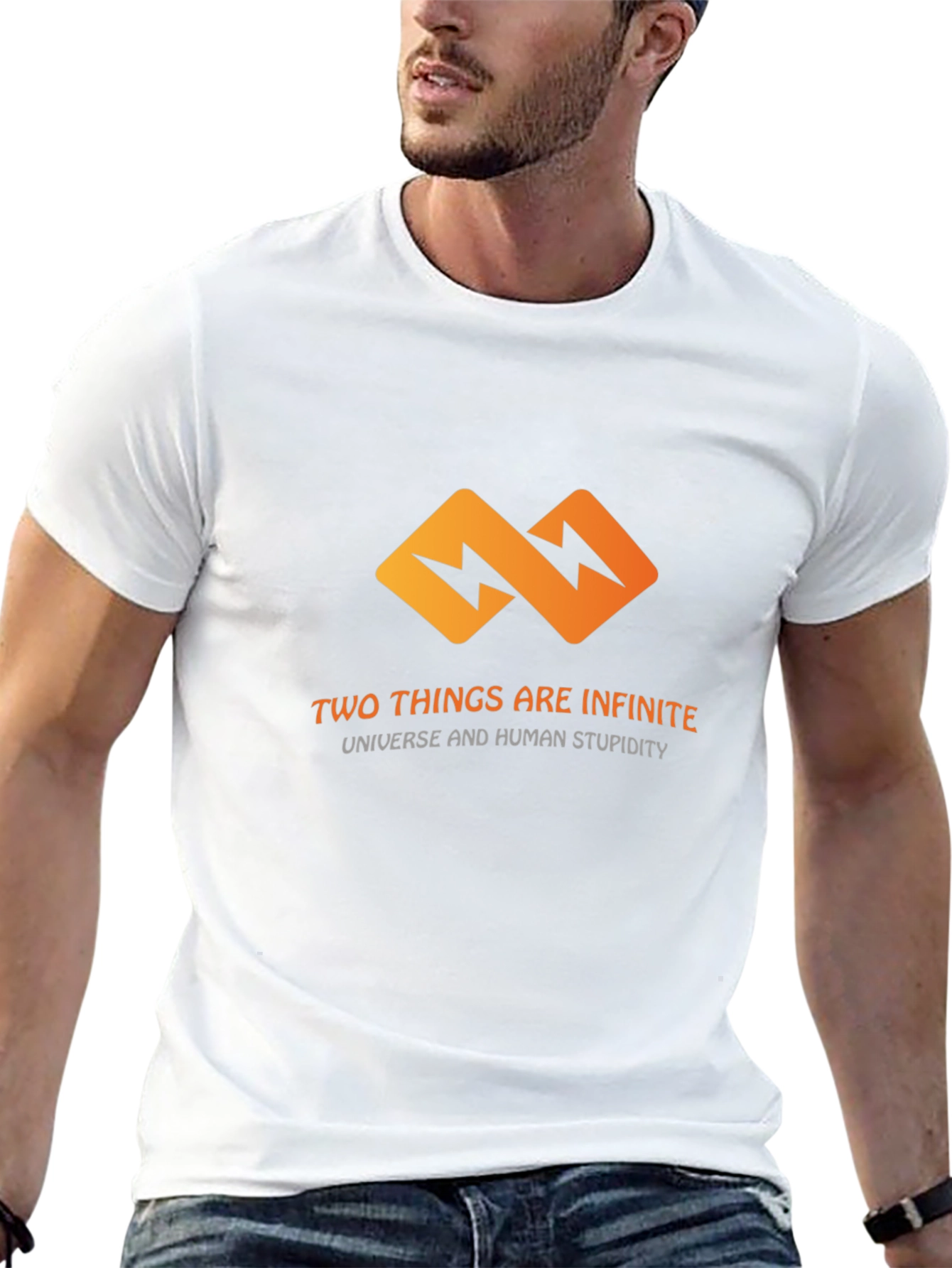Infinite T-Shirt: Universe & Human Stupidity