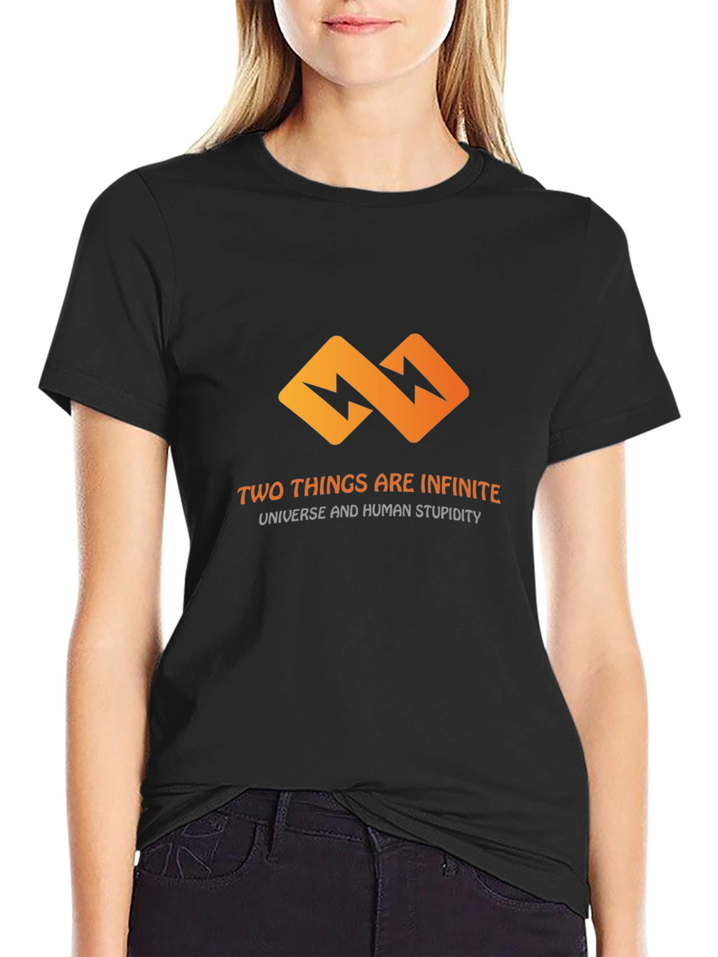 Infinite T-Shirt: Universe & Human Stupidity
