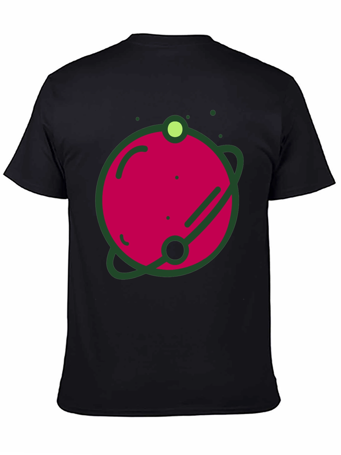 Planet Graphic Black T-Shirt - Stylish Casual Wear