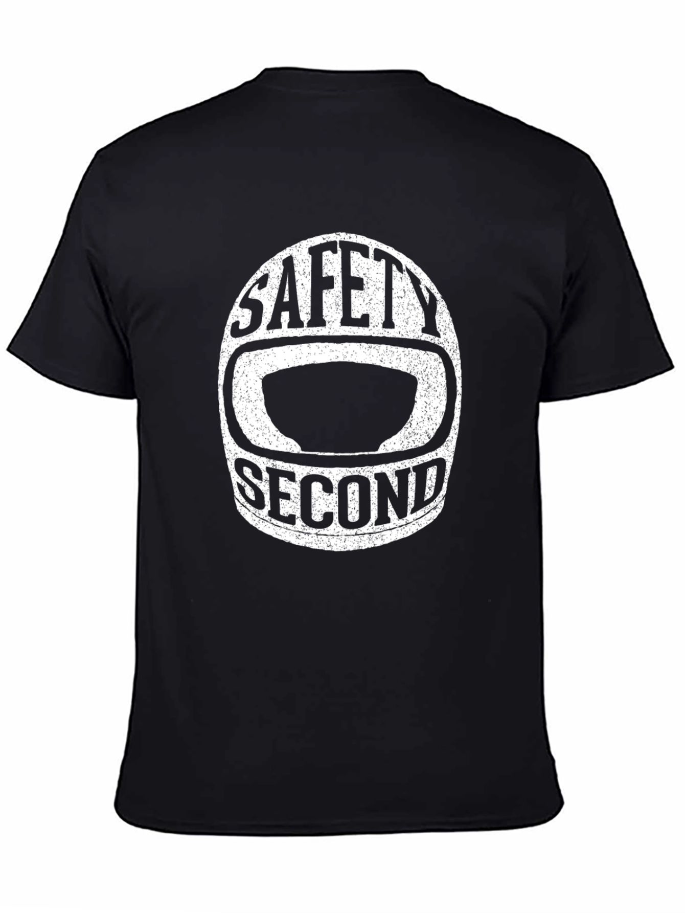 Safety Second Graphic Tee - Black Cotton T-Shirt