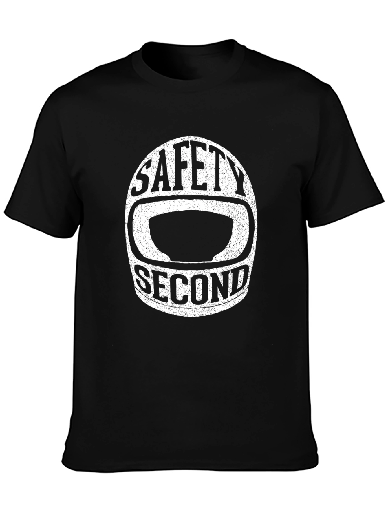 Safety Second Graphic Tee - Black Cotton T-Shirt