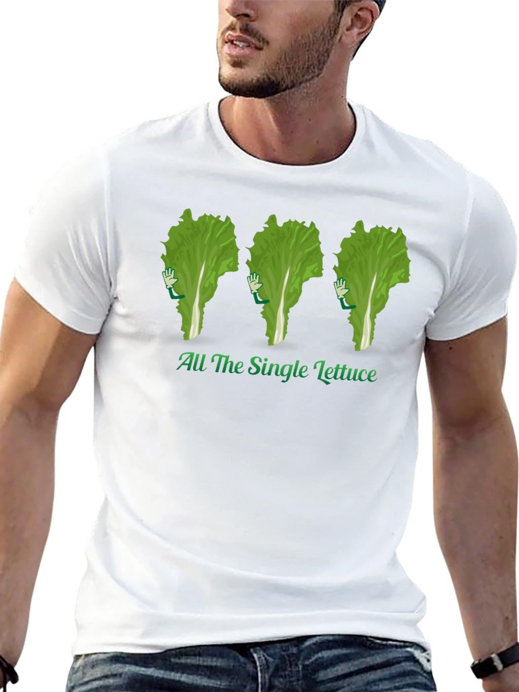 All The Single Lettuce T-Shirt - Black