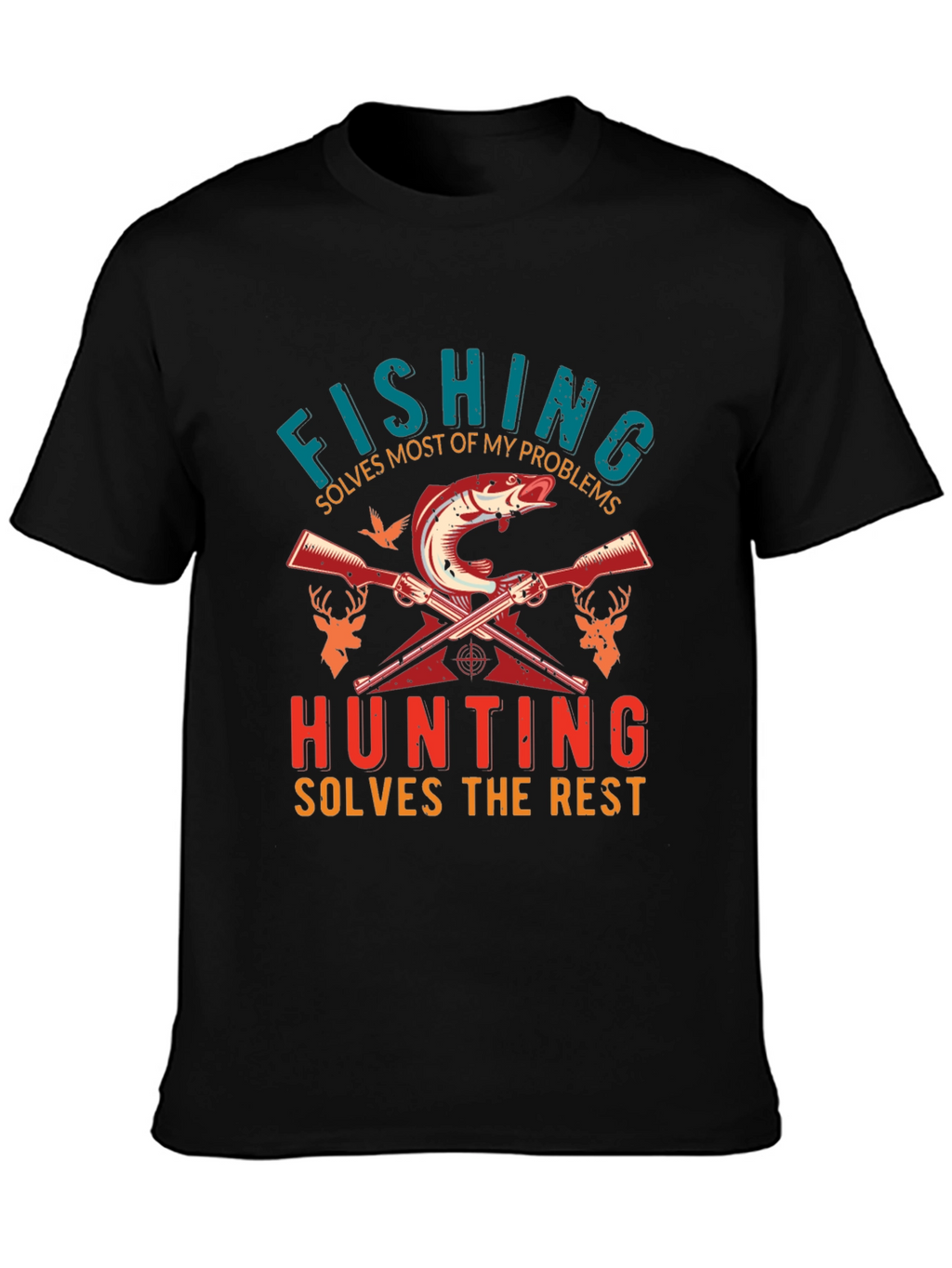 Fishing and Hunting Graphic Tee