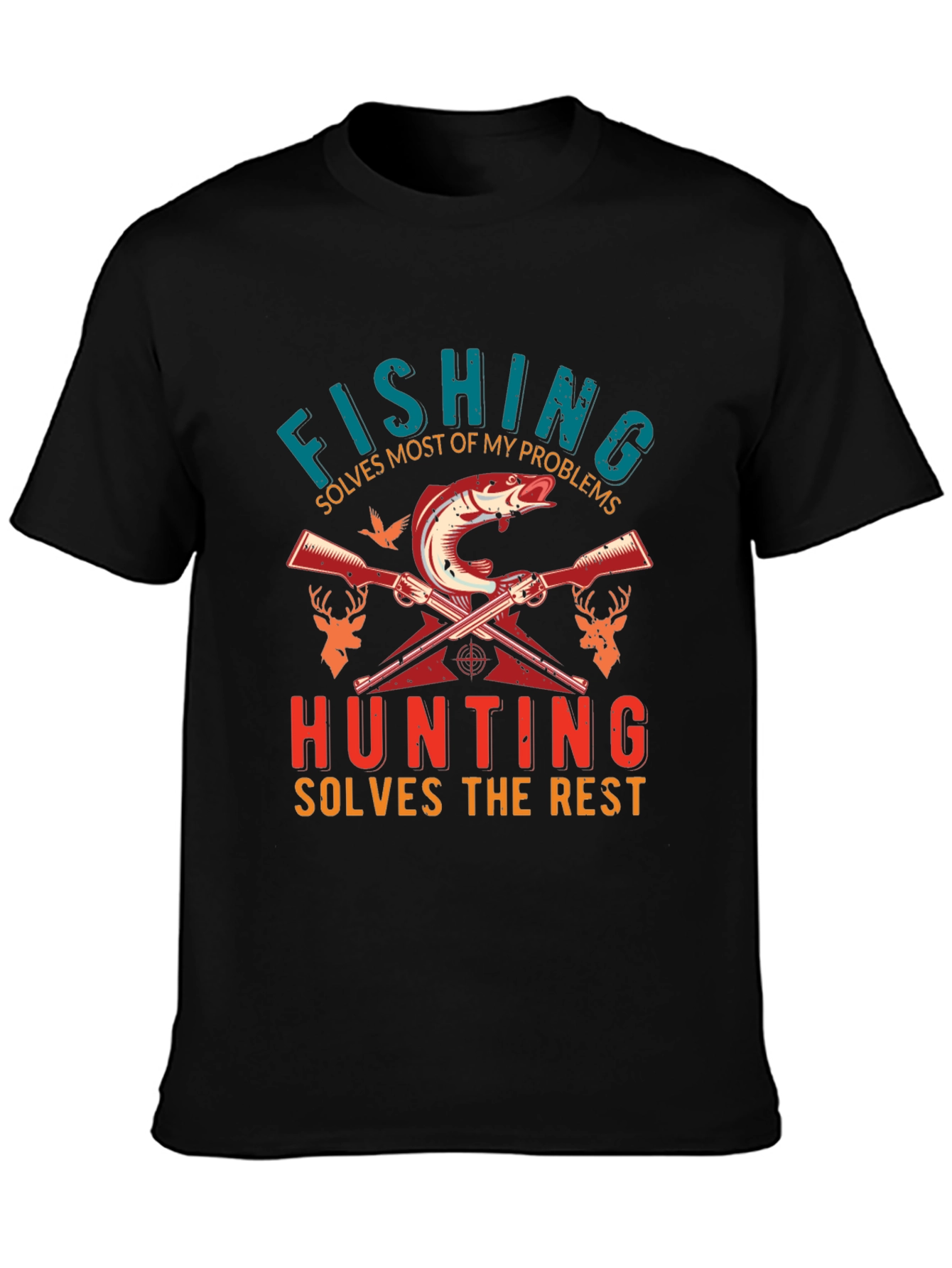 Fishing and Hunting Graphic Tee