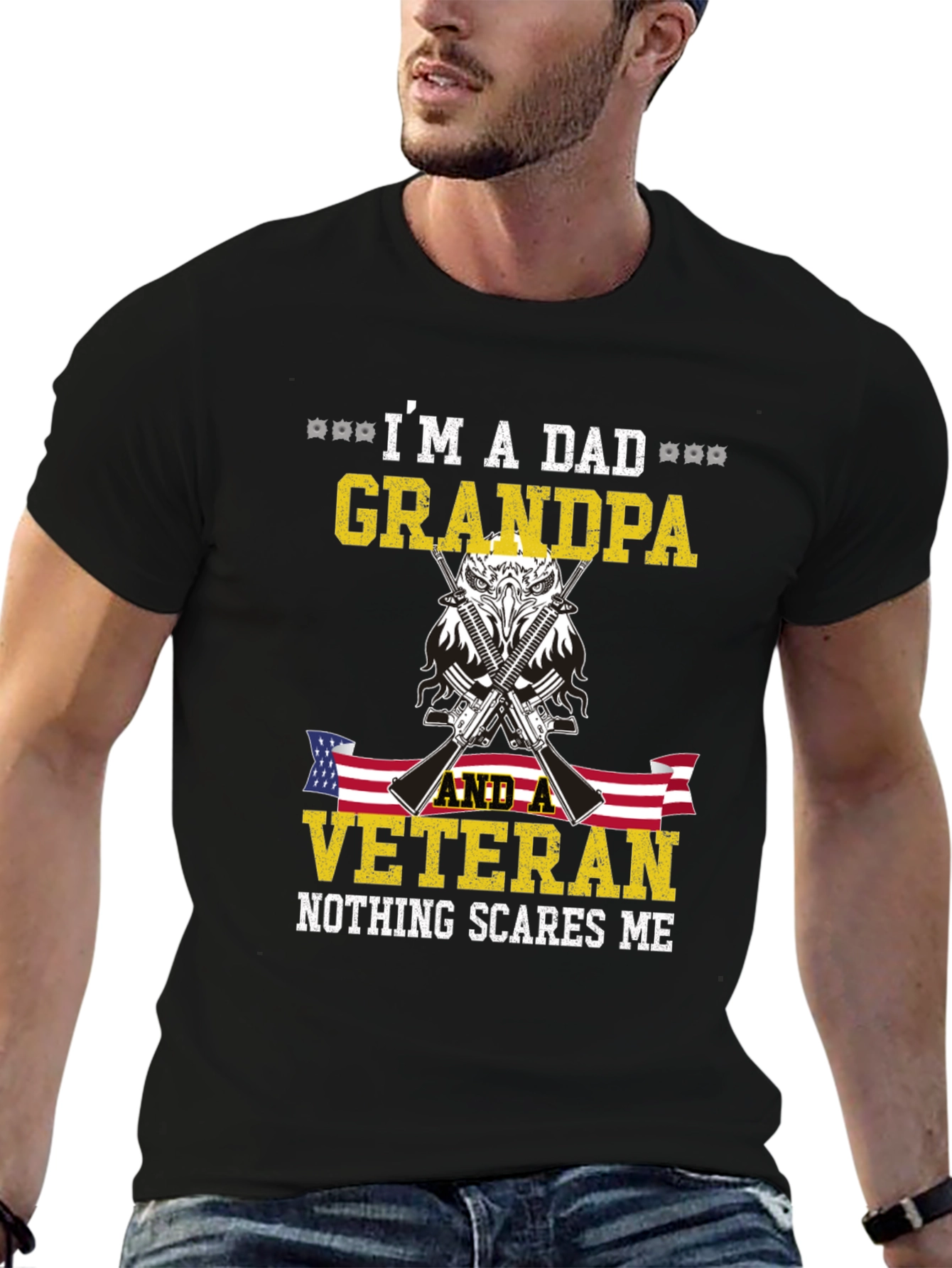 Im a Dad Grandpa Veteran T-Shirt