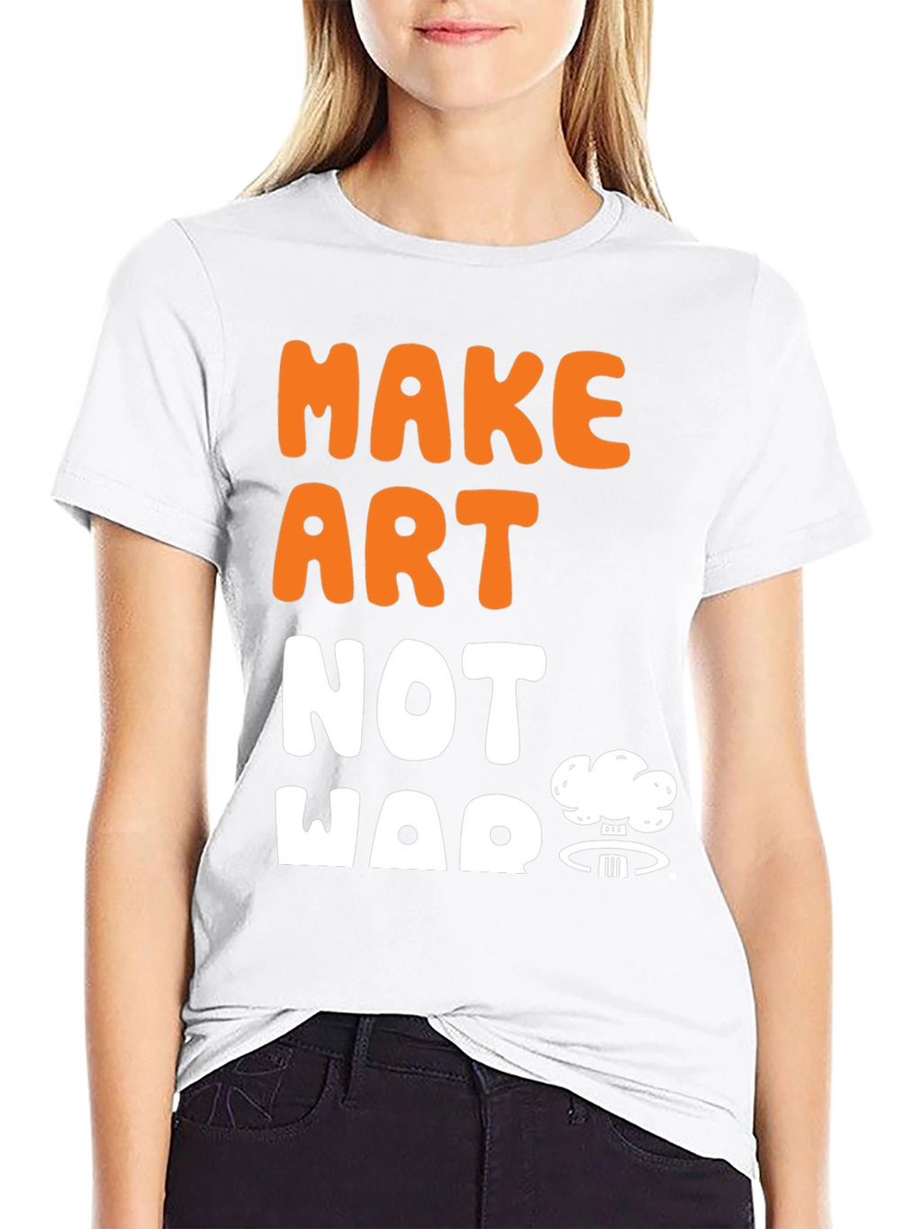Make Art Not War Graphic T-Shirt