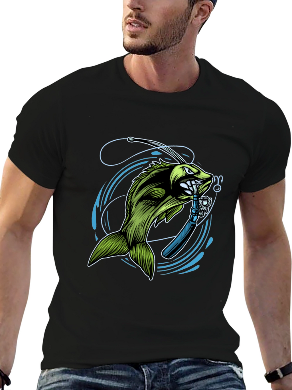 Bass Fishing T-Shirt - Graphic Tee for Anglers