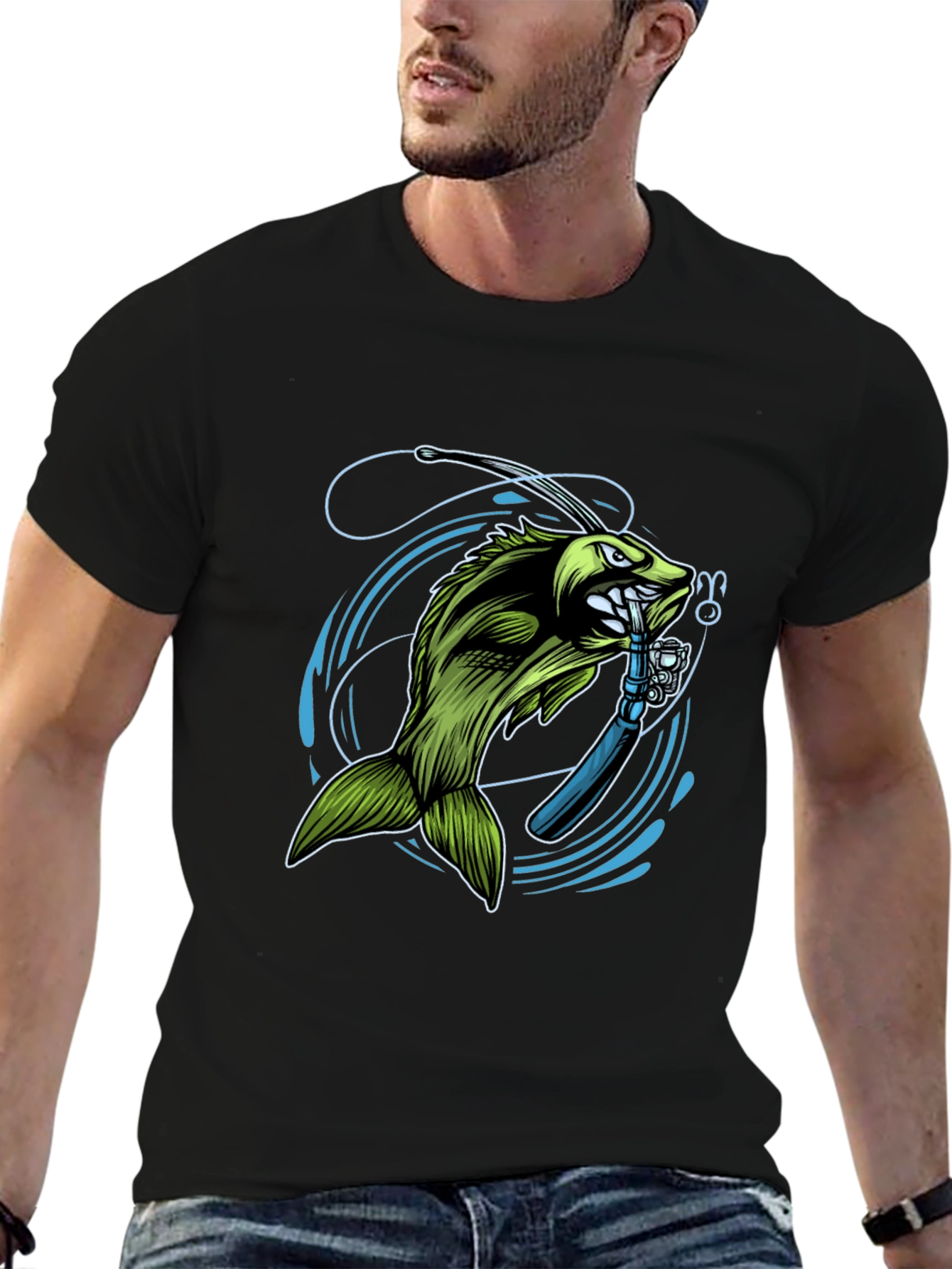 Bass Fishing T-Shirt - Graphic Tee for Anglers