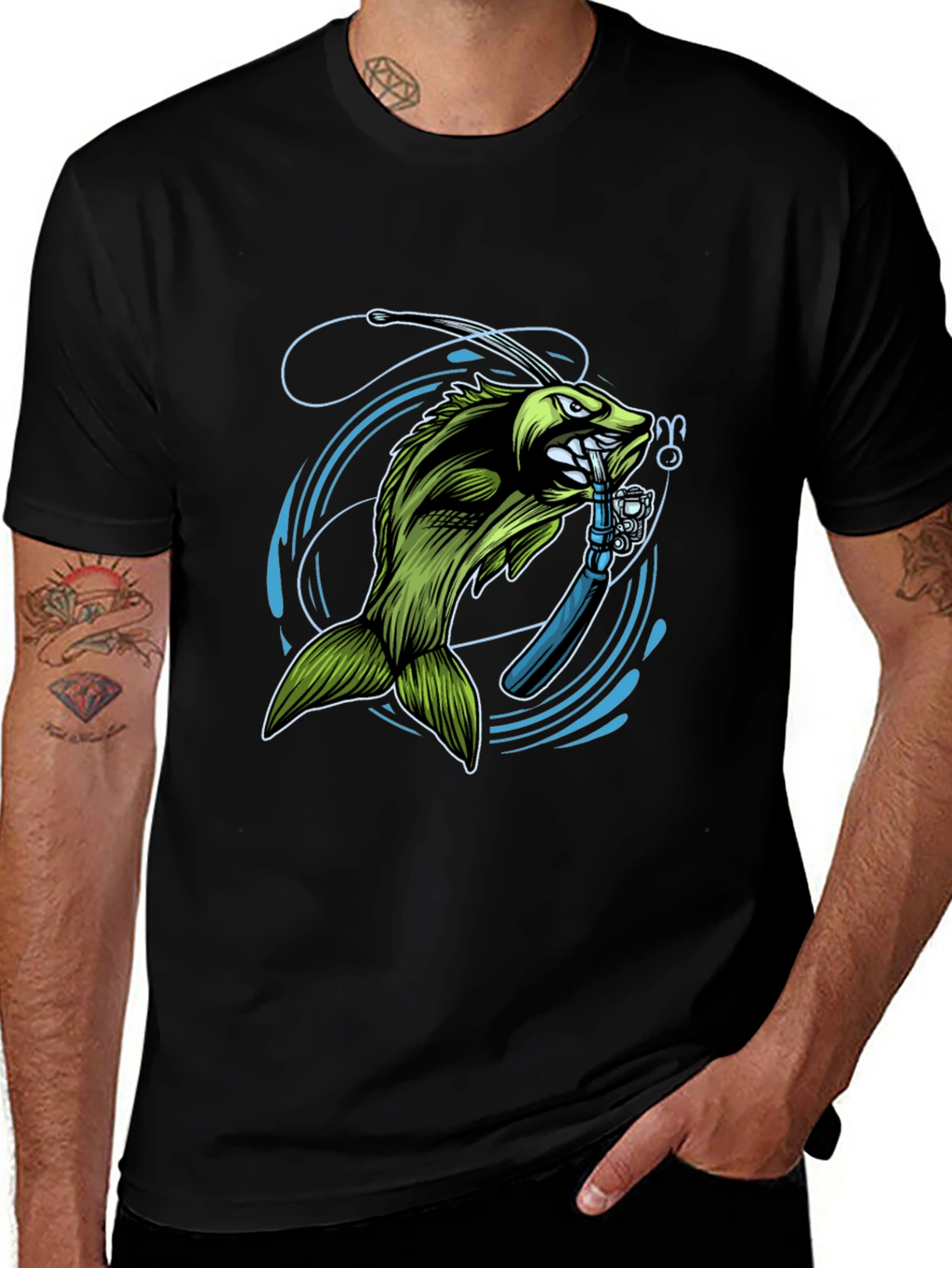 Bass Fishing T-Shirt - Graphic Tee for Anglers